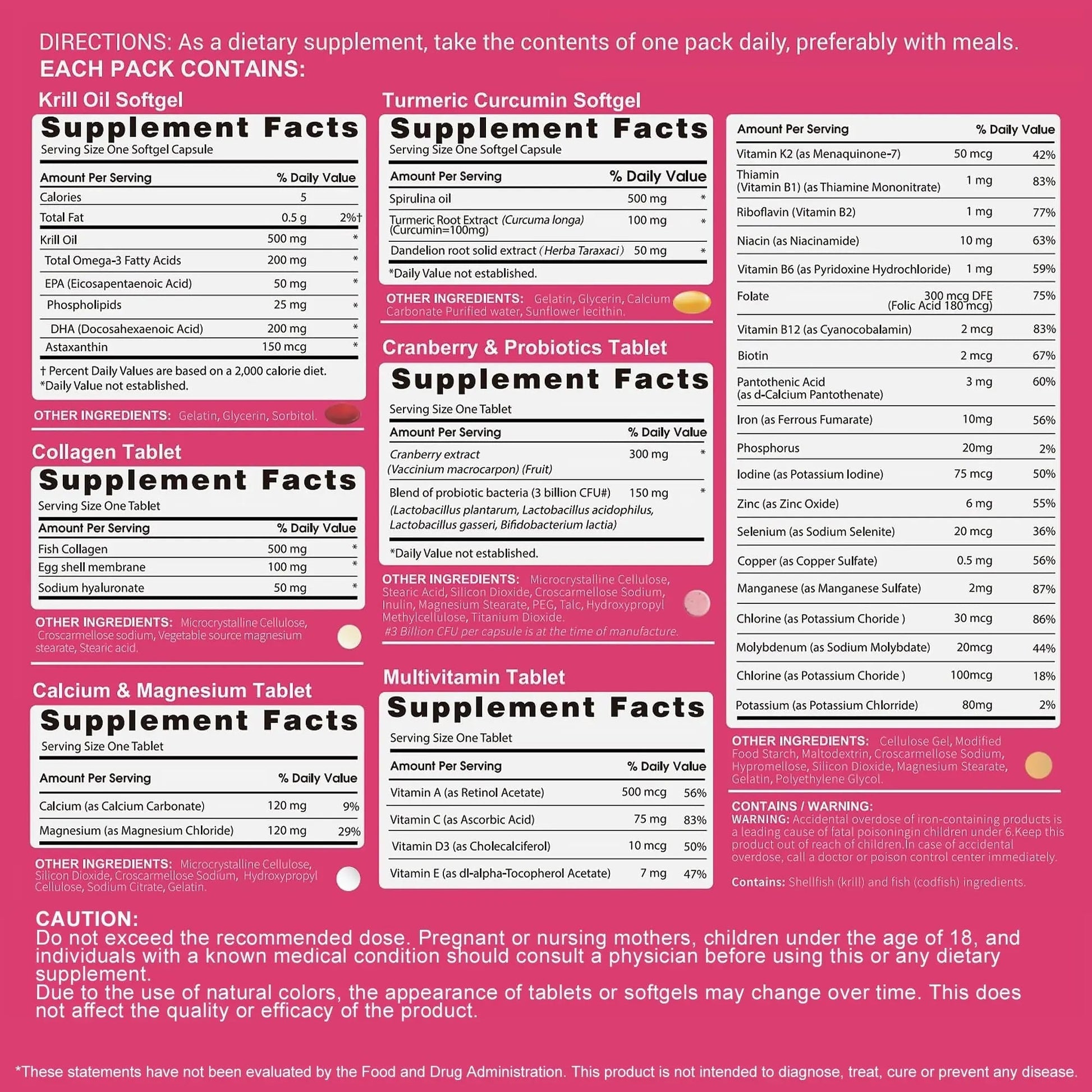 RevitaPlus Multivitamin for Women with Vitamin A,B,C,D3,E,K2,Biotin, Collagen,Krill Oil,Cranberries Supports Energy,Wellness,Beauty and Immune RevitaPlus buy supplements canada