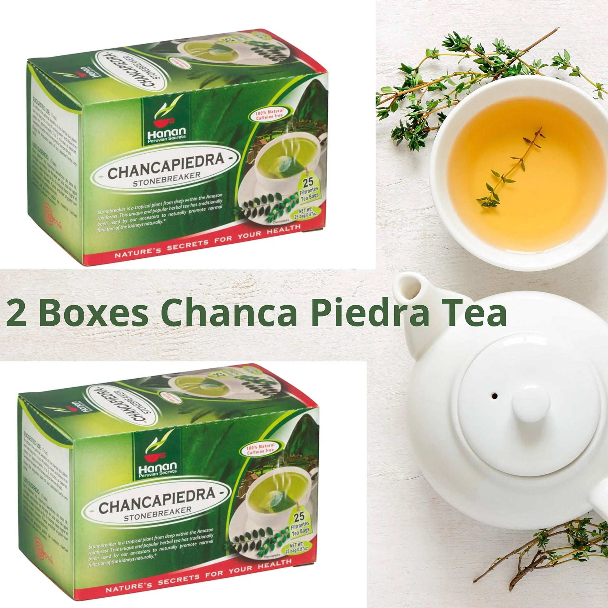 Stone Breaker Chanca Piedra Herbal Tea - 100% Naural from Peru (2x 25 Tea Bags Pack) Natural Kidney Cleanse & Gallbladder Stones Support– Detoxify Urinary Tract, Flush Impurities, Clear Urinary System AOSGYA buy supplements canada
