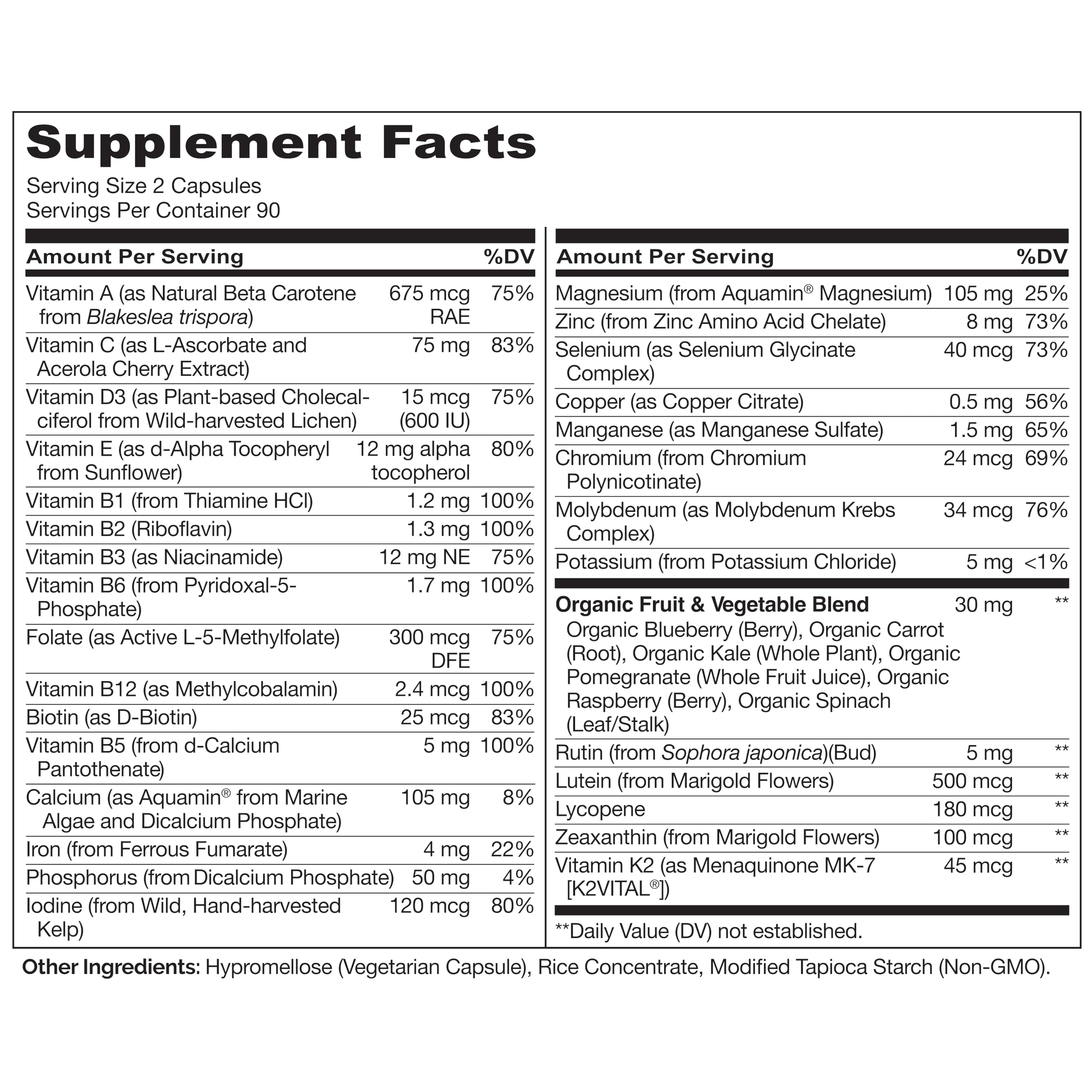 NATURELO Multivitamins for Teenage Girls/Boys, 180 Capsules, Whole Food Multivitamin with Minerals, Non-GMO, Vegetarian NATURELO buy supplements canada