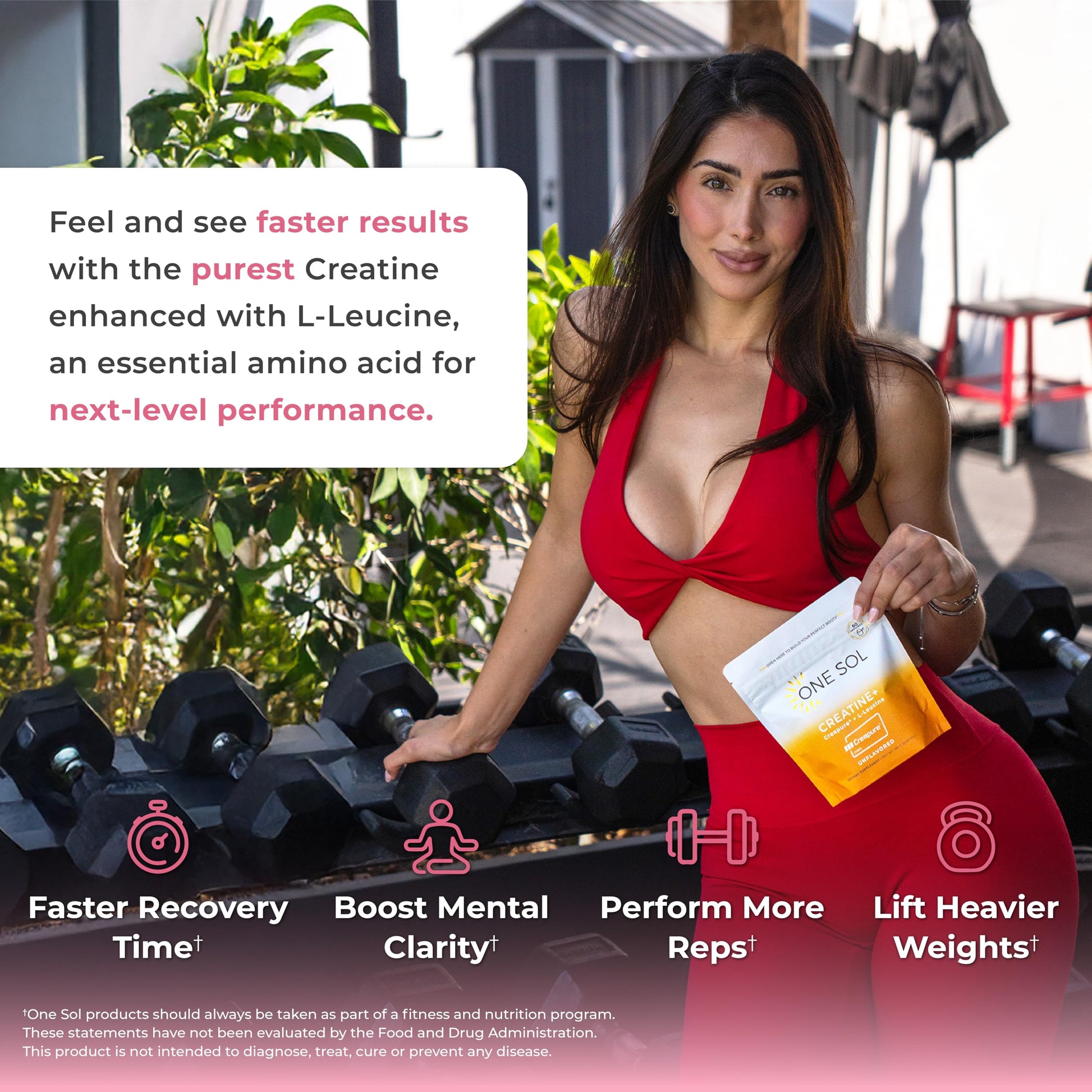 One Sol Creatine for Women, All Natural Women’s Creatine Powder w Creapure & Leucine, Increase Lean Muscle Mass, Reduce Recovery Time, Promotes Brain & Bone Health (Unflavored, 60 Servings) One Sol buy supplements canada