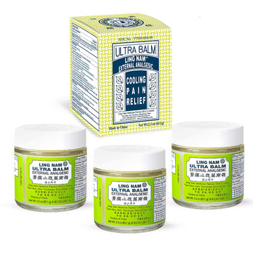 Ling Nam Ultra Balm External Analgesic, for Cooling Pain Relief Simple Backache Arthritis Strains Bruises Sprain, Muscle Pain, Muscle Soreness, 2.3oz (Pack of 3) Ling Nam buy supplements canada