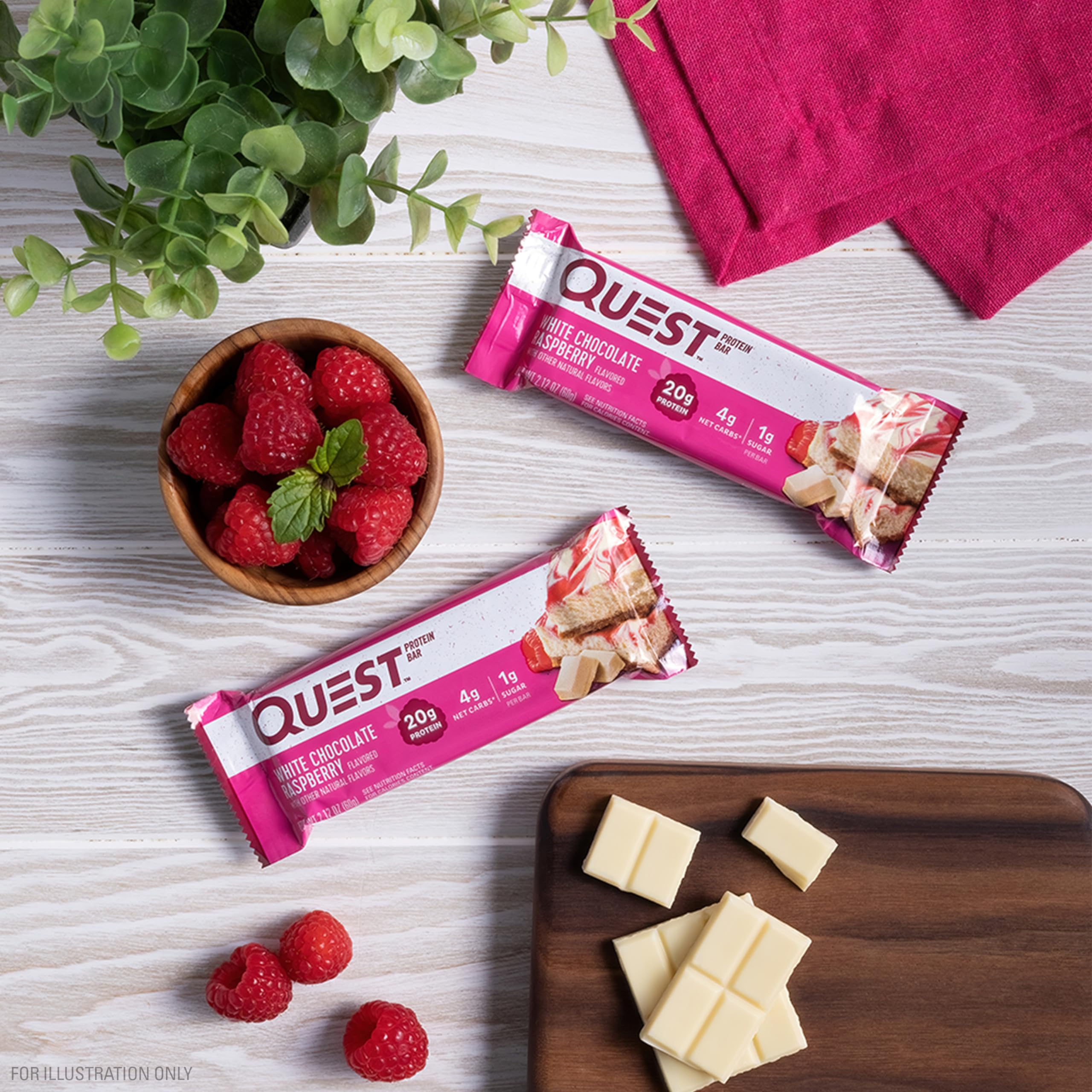 Quest Nutrition White Chocolate Raspberry Protein Bars, High Protein, Low Carb, Gluten Free Quest Nutrition buy supplements canada