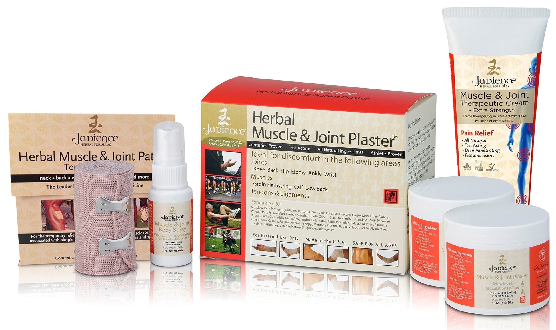 Jadience Severe Pain Relief Kit: Penetrates Deep for Muscle Pull Recovery, Joint Support & Sciatic Nerve| Dit Da Jow Topical Analgesic for Back, Neck, Shoulders, Hips, Knees, Ankles, Elbows & Wrists JADIENCE buy supplements canada
