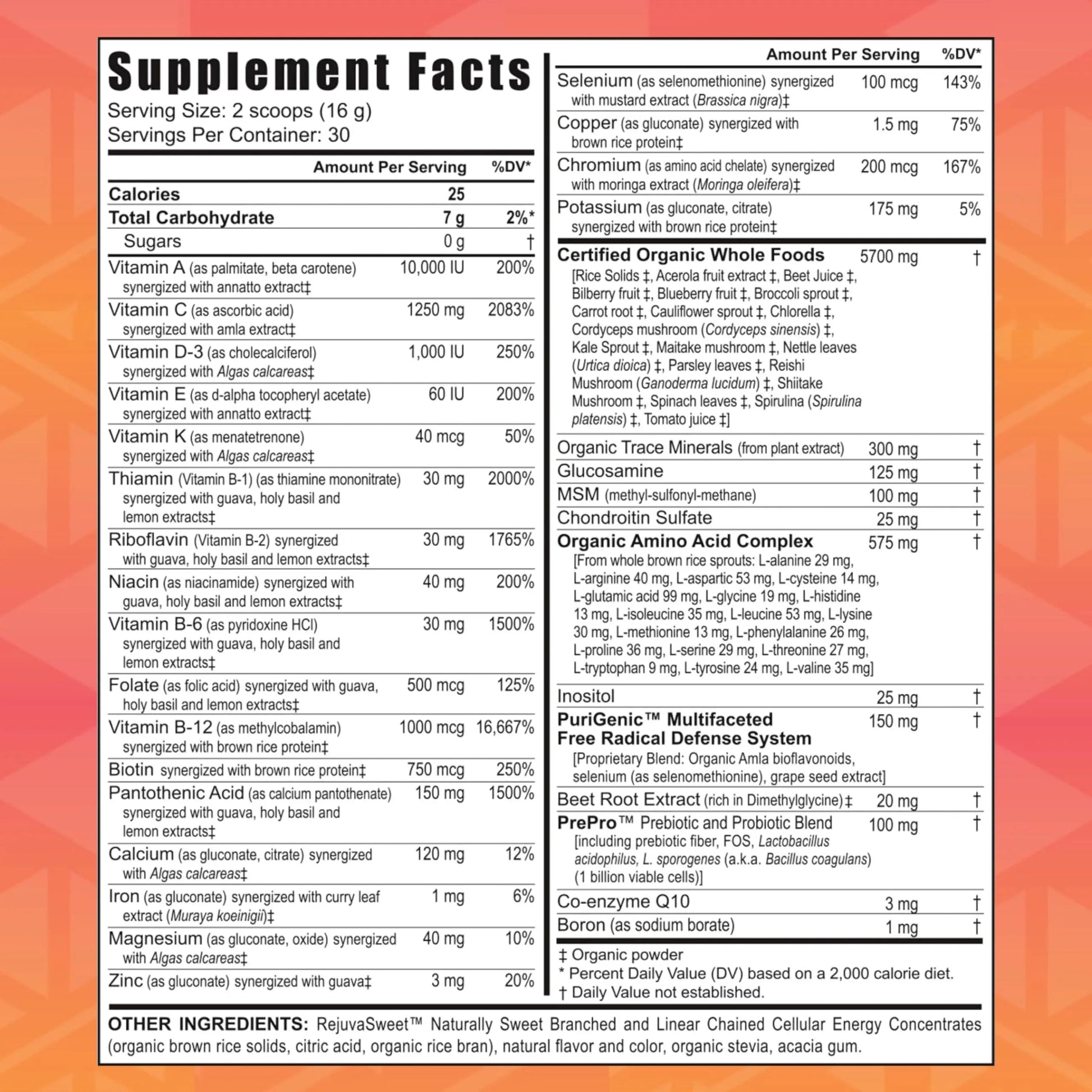 Youngevity Beyond Tangy Tangerine 2.0 Citrus Peach Ultimate Multi-Vitamin & Mineral Complex - Made with Natural & Whole Foods | 8,000 ORAC | 2 Canisters Youngevity buy supplements canada