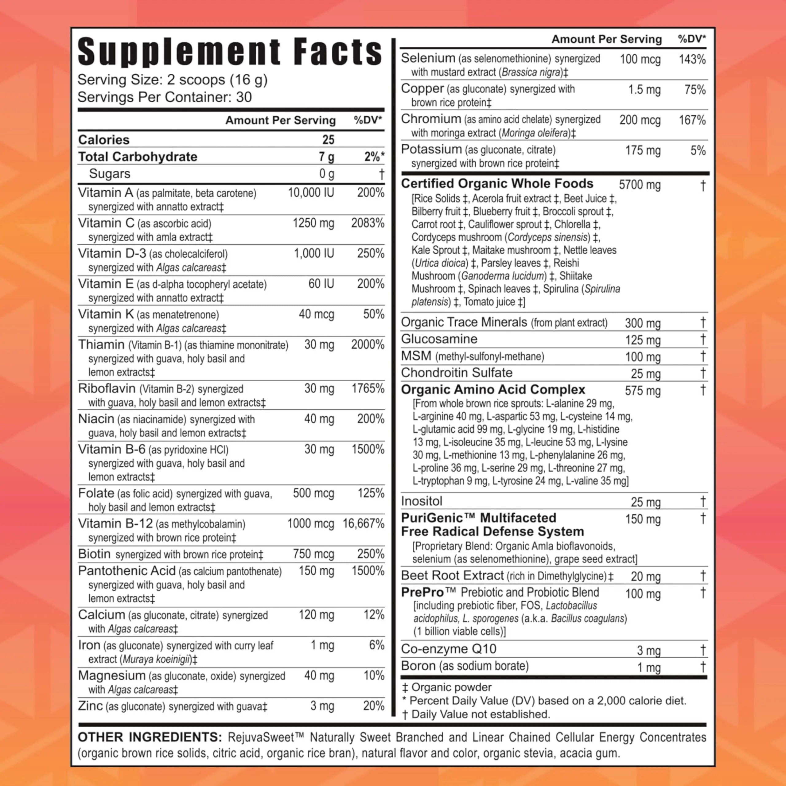 Youngevity Beyond Tangy Tangerine 2.0 Citrus Peach Ultimate Multi-Vitamin & Mineral Complex - Made with Natural & Whole Foods | 8,000 ORAC | 2 Canisters Youngevity buy supplements canada