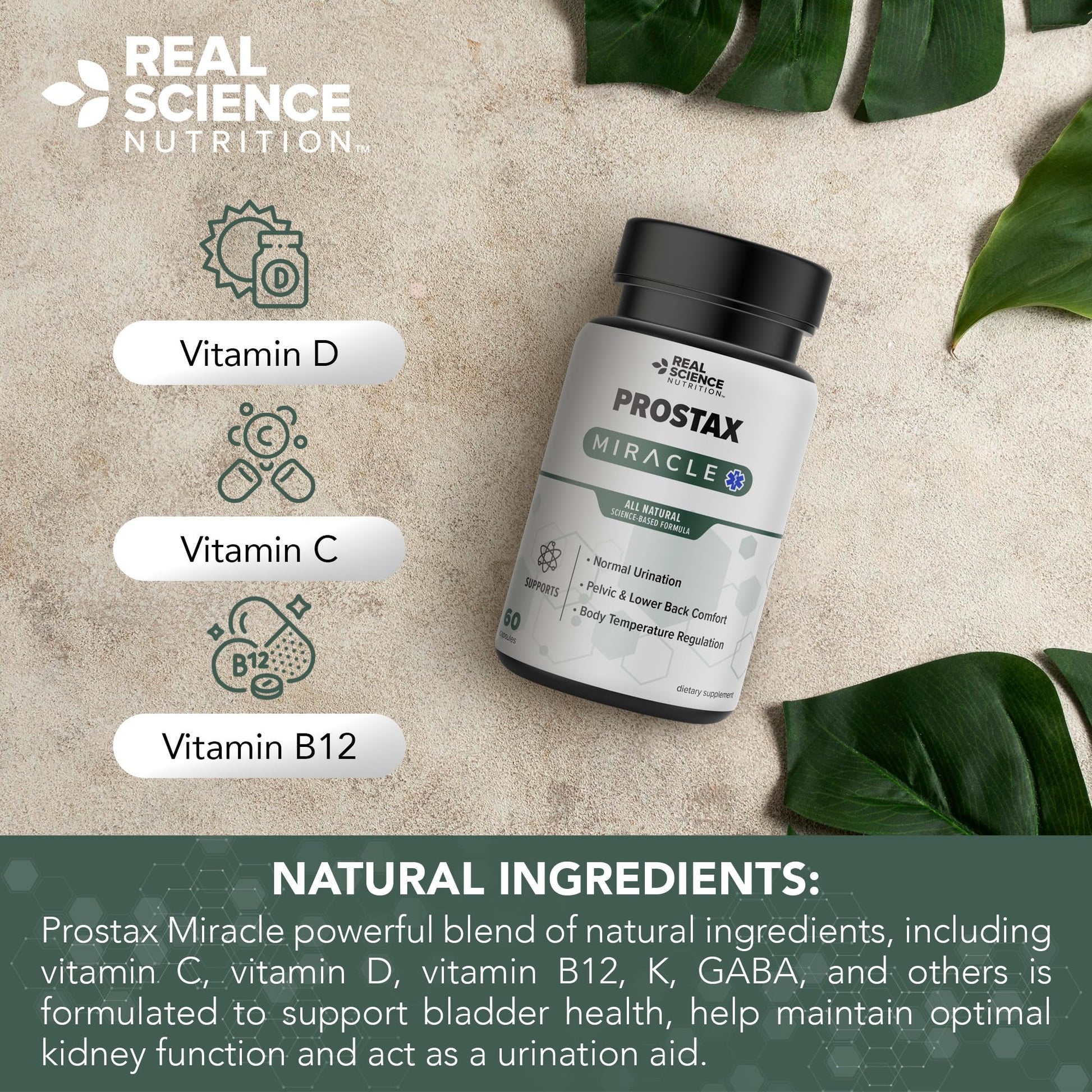 Real Science Nutrition Offers Prostax Miracle: A Natural Supplement for Bladder and Kidney Health, Mens Health Products Real Science Nutrition buy supplements canada