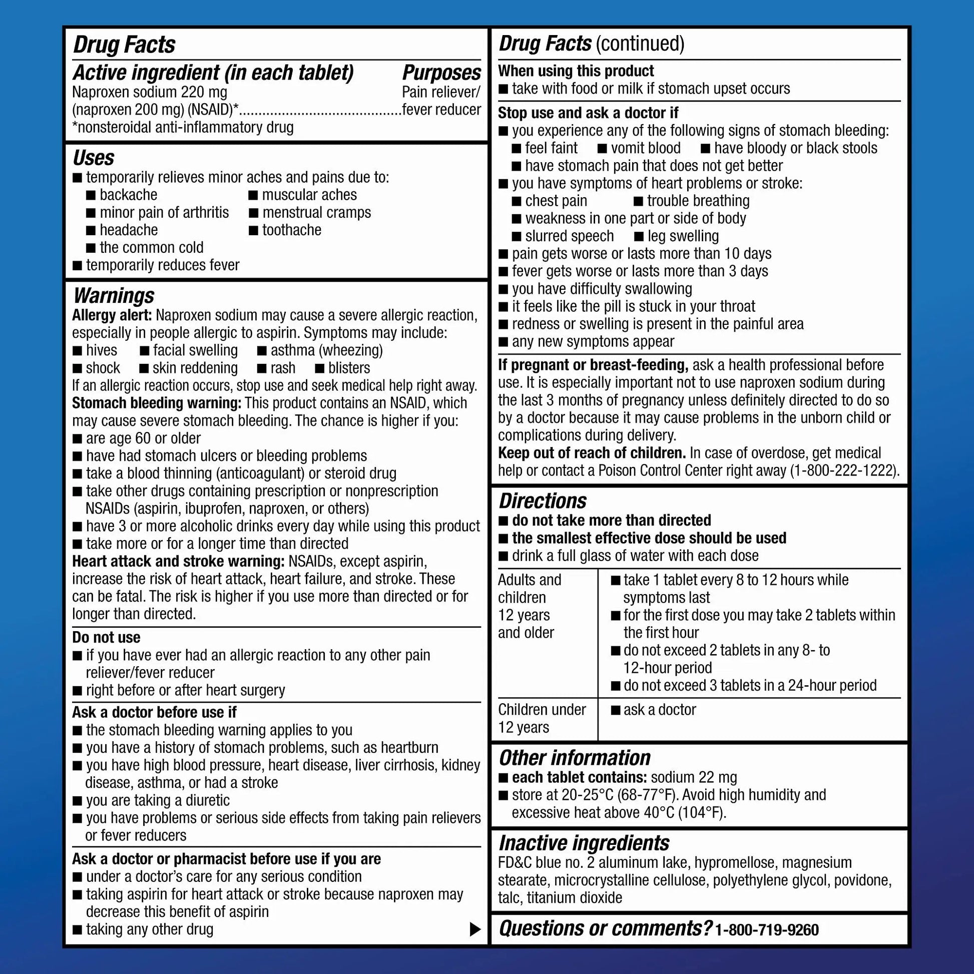 Amazon Basic Care Back and Muscle Pain, 220 mg Naproxen Sodium Tablets, 12-Hour Pain Relief, Headache, Arthritis, Menstrual Cramps, Fever Reducer, 90 Count Amazon Basic Care buy supplements canada