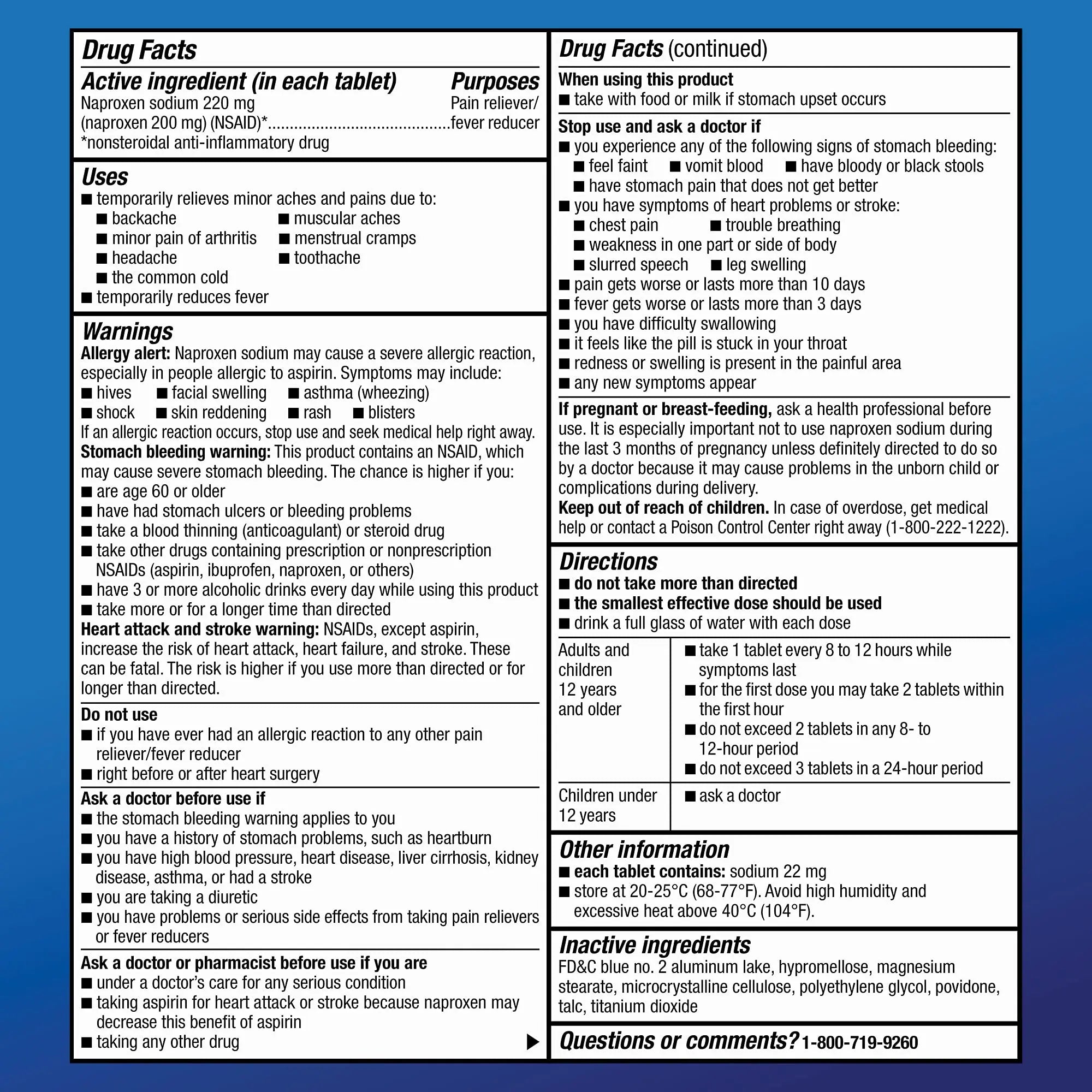 Amazon Basic Care Back and Muscle Pain, 220 mg Naproxen Sodium Tablets, 12-Hour Pain Relief, Headache, Arthritis, Menstrual Cramps, Fever Reducer, 90 Count Amazon Basic Care buy supplements canada