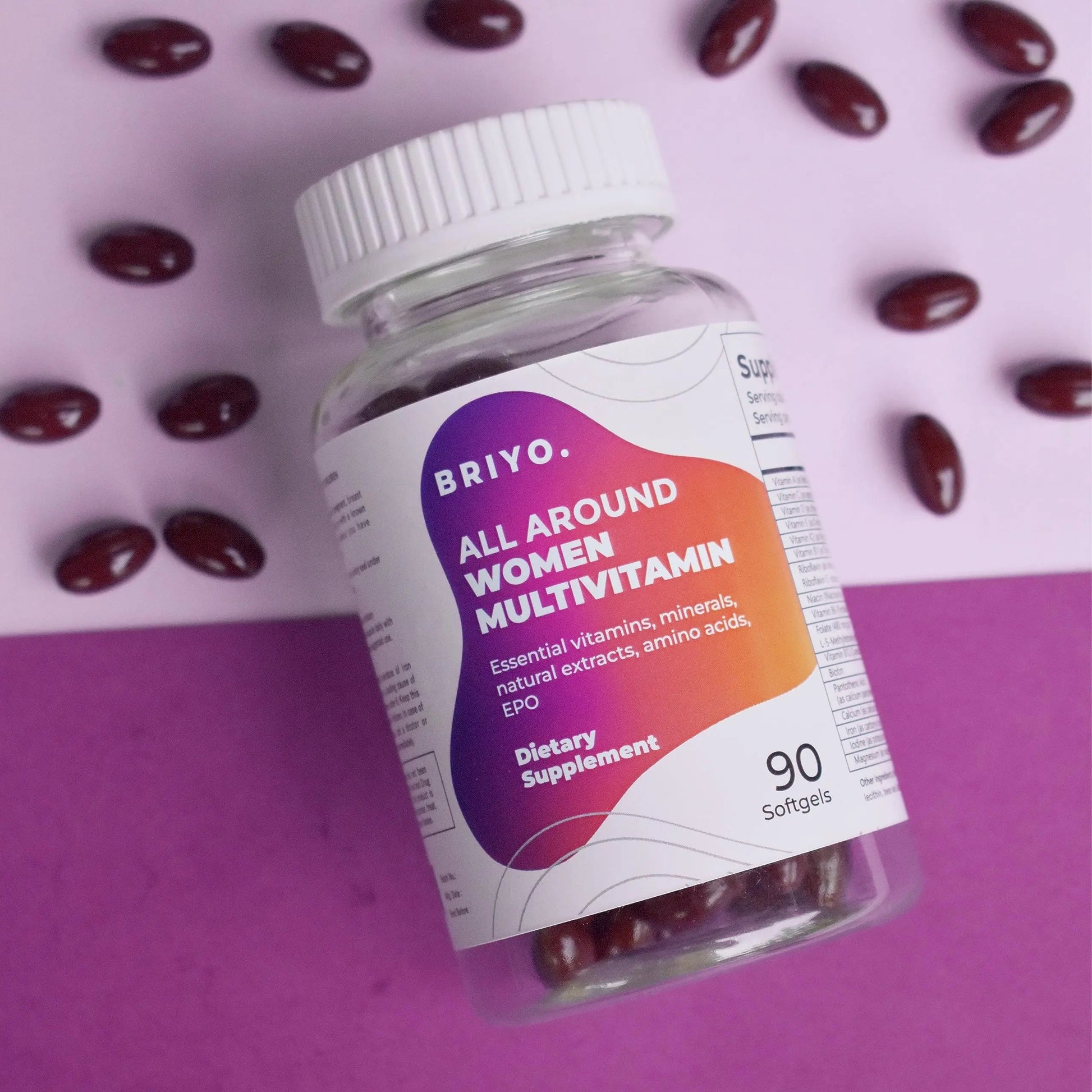 Briyosis All Around Women - 38 nutrients (Essential Vitamins, Minerals, Natural extracts, Amino acids, Primrose Oil) - 90 Capsules Briyosis buy supplements canada