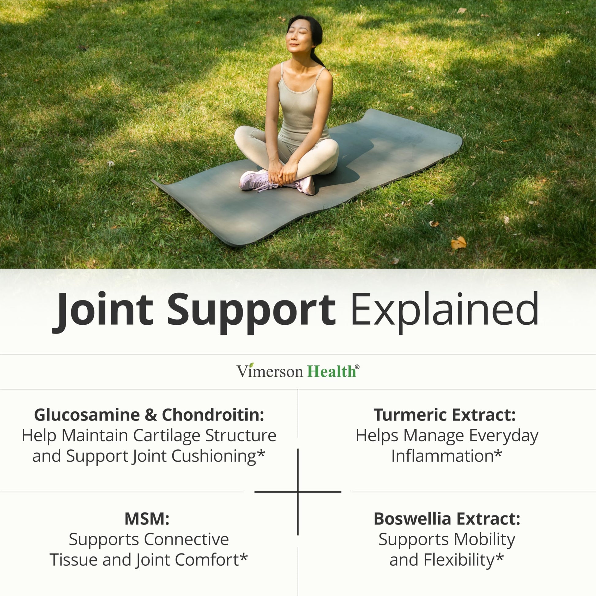 Glucosamine Chondroitin MSM – Joint Support Supplement for Women and Men with Glucosamine Sulfate 1500 mg, Chondroitin and MSM Vimerson Health buy supplements canada