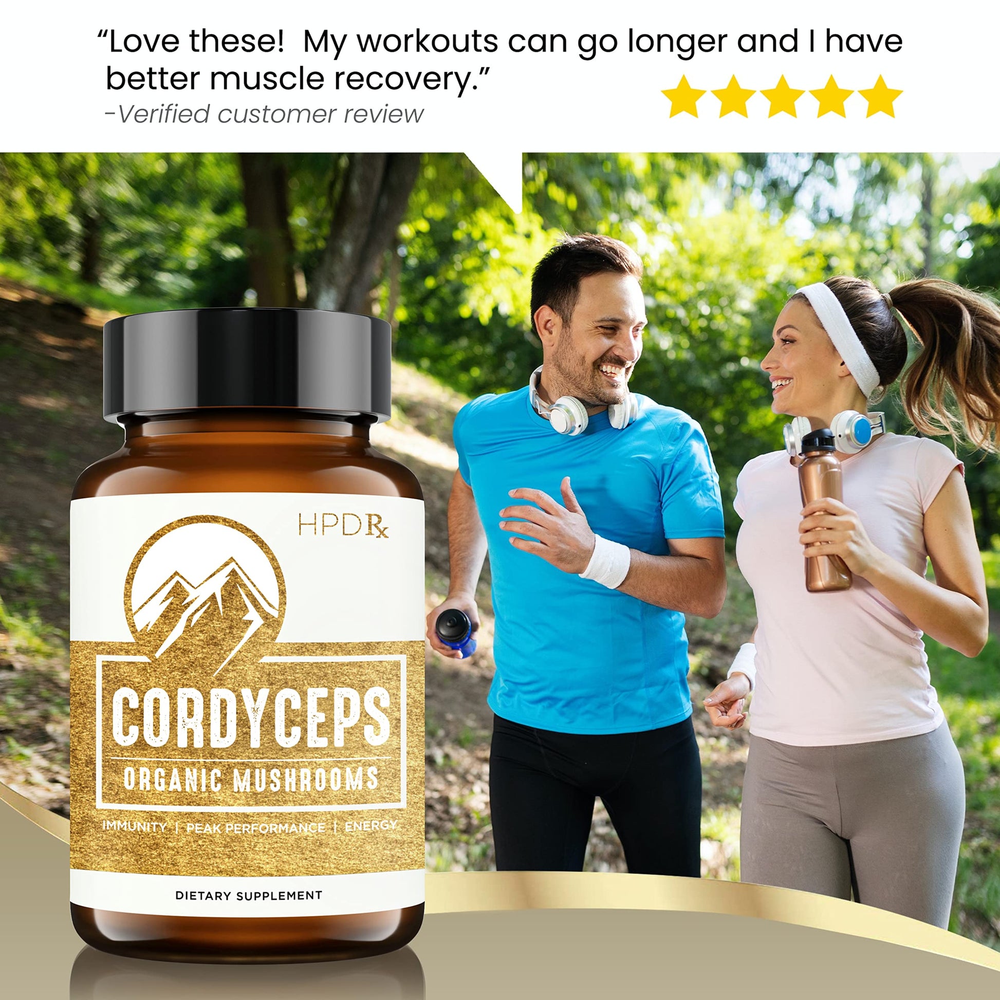 HPD Rx Premium Organic Cordyceps Mushroom Extract Performance , Pack of 2 HPD Rx buy supplements canada
