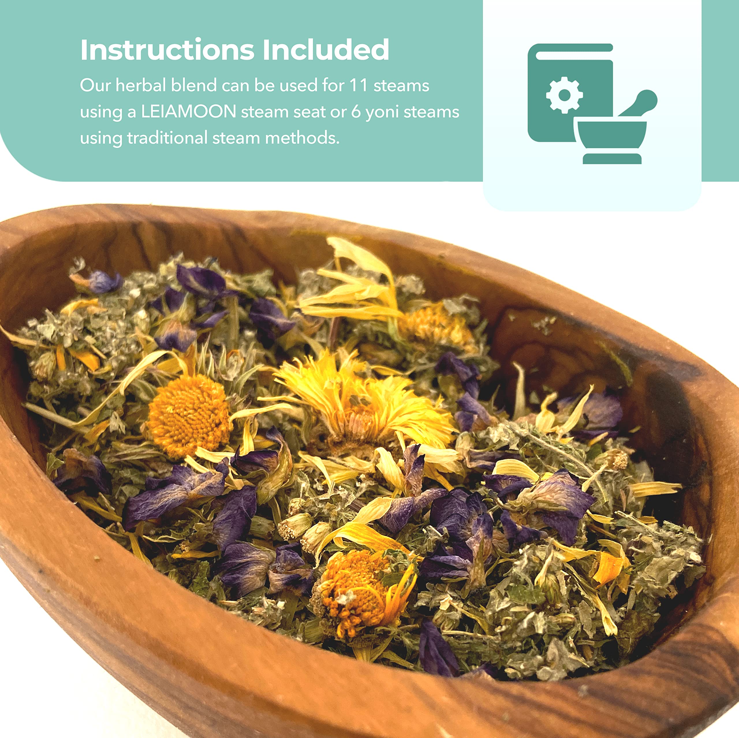 Leiamoon - Vaginal Steam Herbs Blends V Steam Kit for Cleansing, Regulating, and Balancing Leiamoon buy supplements canada