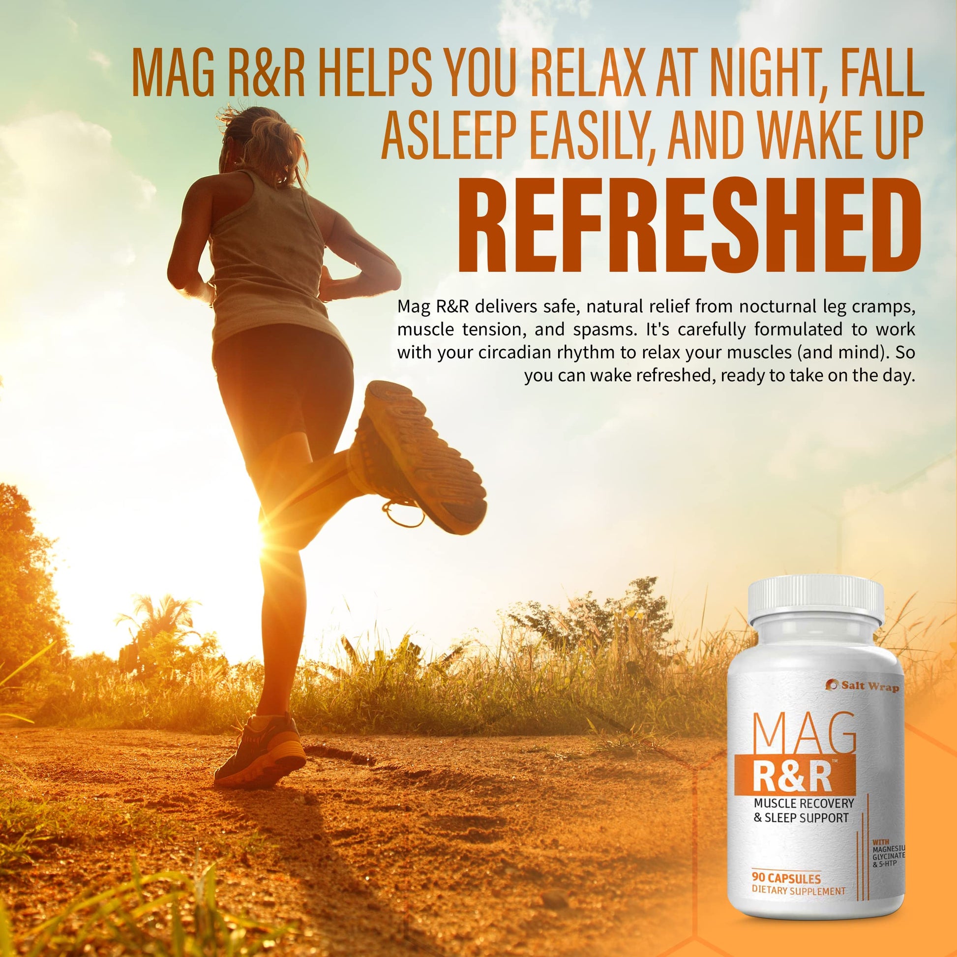 SaltWrap Mag R&R - Nighttime Muscle Cramps Support, Natural Sleep Support for Adults SaltWrap buy supplements canada
