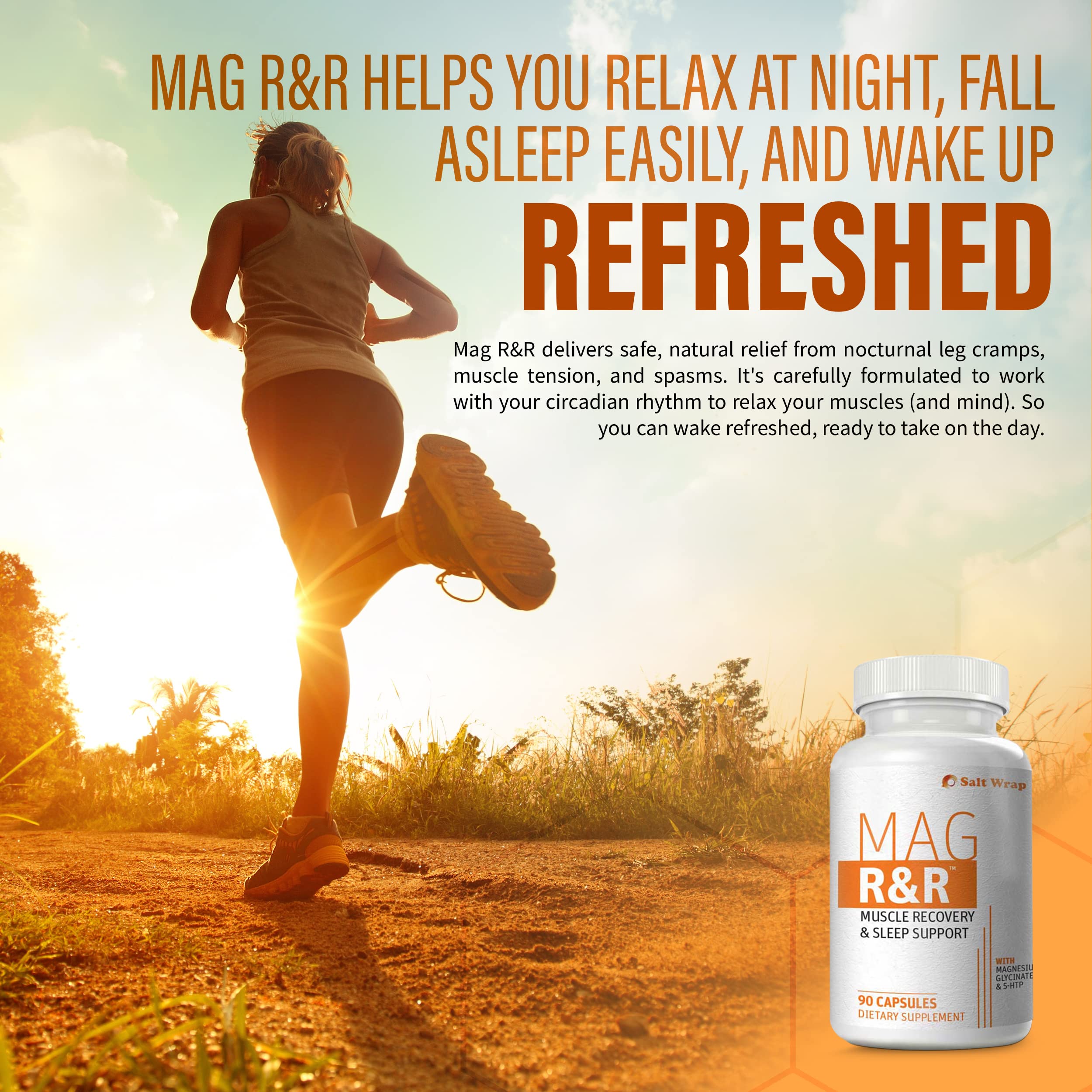 SaltWrap Mag R&R - Nighttime Muscle Cramps Support, Natural Sleep Support for Adults SaltWrap buy supplements canada