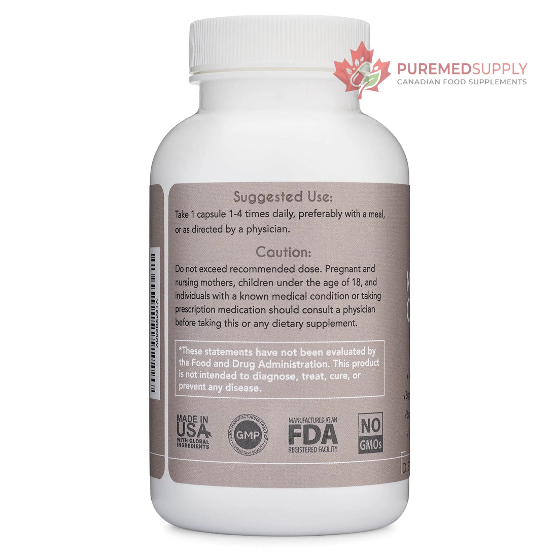 Magnesium Complex - Lifted Naturals Magnesium Supplement w/Bisglycinate, Malate, Taurate - 120 Capsules - Bioavailable Magnesium Formula for Mood, Sleep, Energy Support* Lifted Naturals buy supplements canada