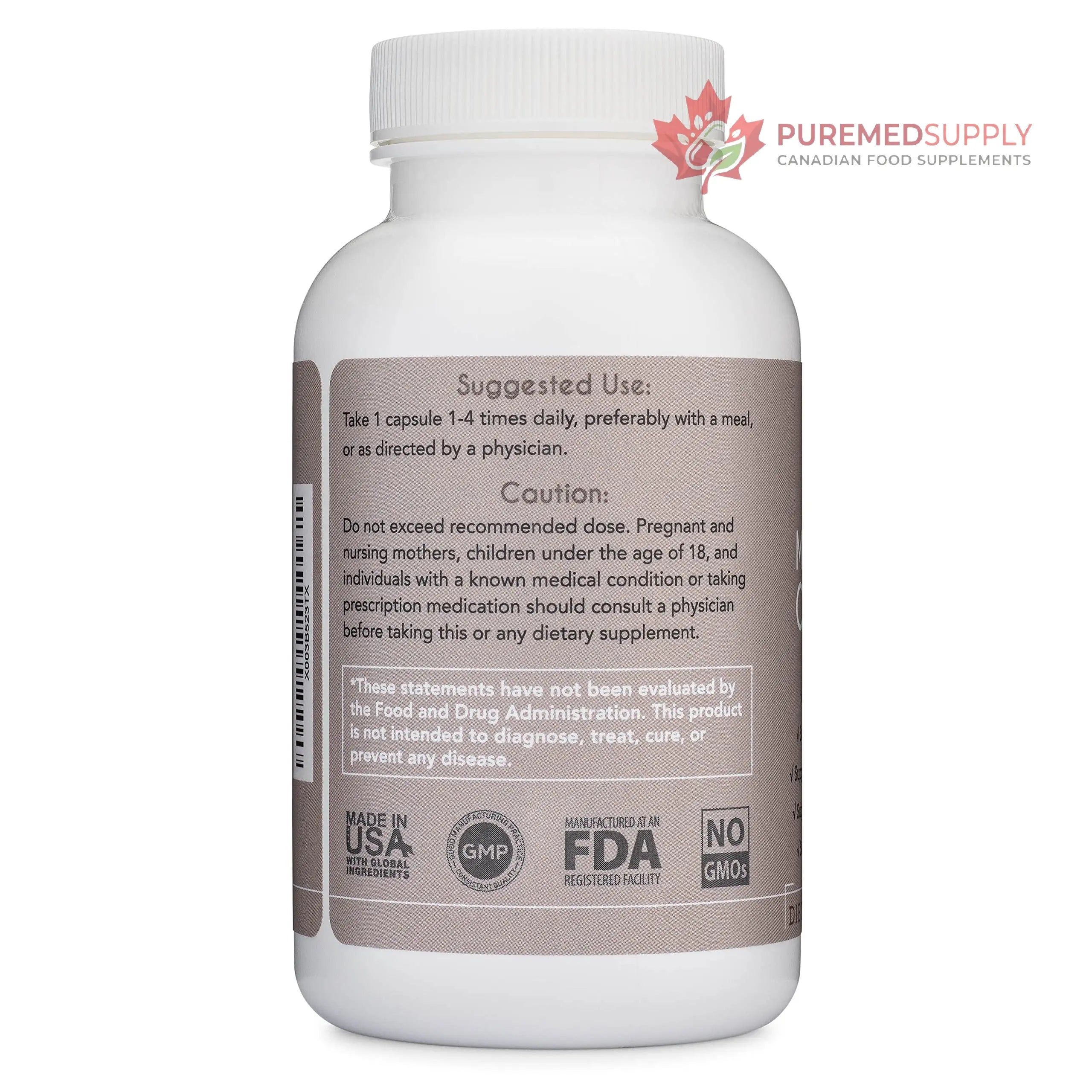 Magnesium Complex - Lifted Naturals Magnesium Supplement w/Bisglycinate, Malate, Taurate - 120 Capsules - Bioavailable Magnesium Formula for Mood, Sleep, Energy Support* Lifted Naturals buy supplements canada