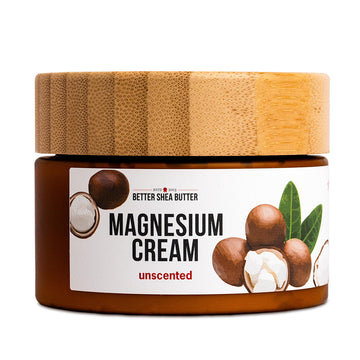 Better Shea Butter Magnesium Cream for Leg Cramps | Relieves Muscle Tension | Night Lotion Safe for Pregnancy, Kids and Babies | Organic and Natural Ingredients | Vegan, Made in USA | (Unscented) Better Shea Butter buy supplements canada