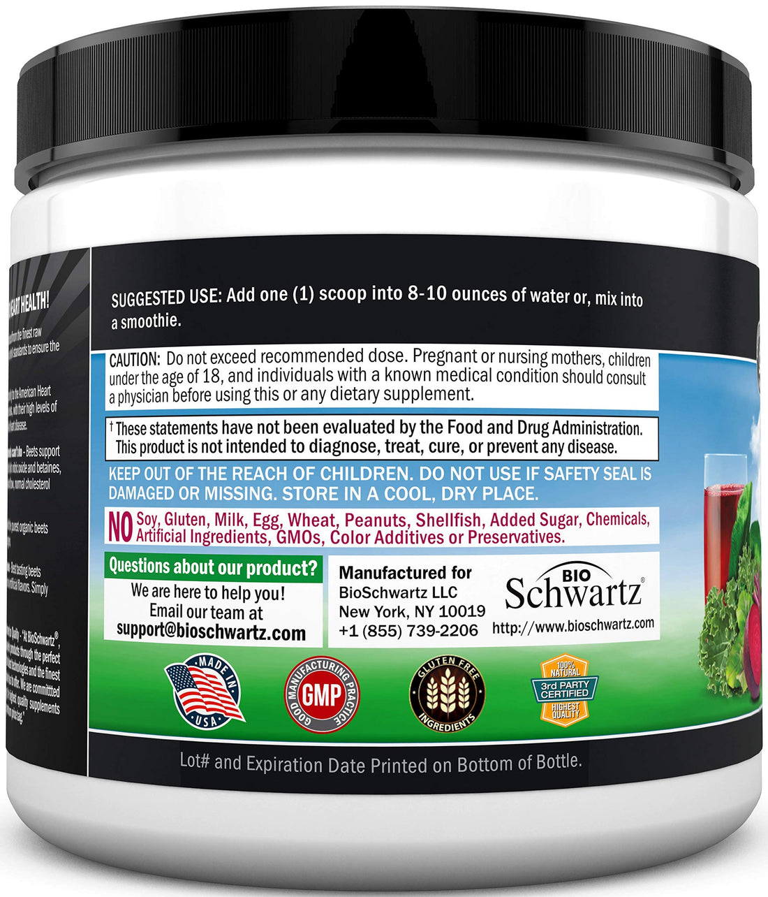 Beet Root Powder - Beets Superfood Supplement with Vitamin C Plus Organic Antioxidant BioSchwartz buy supplements canada