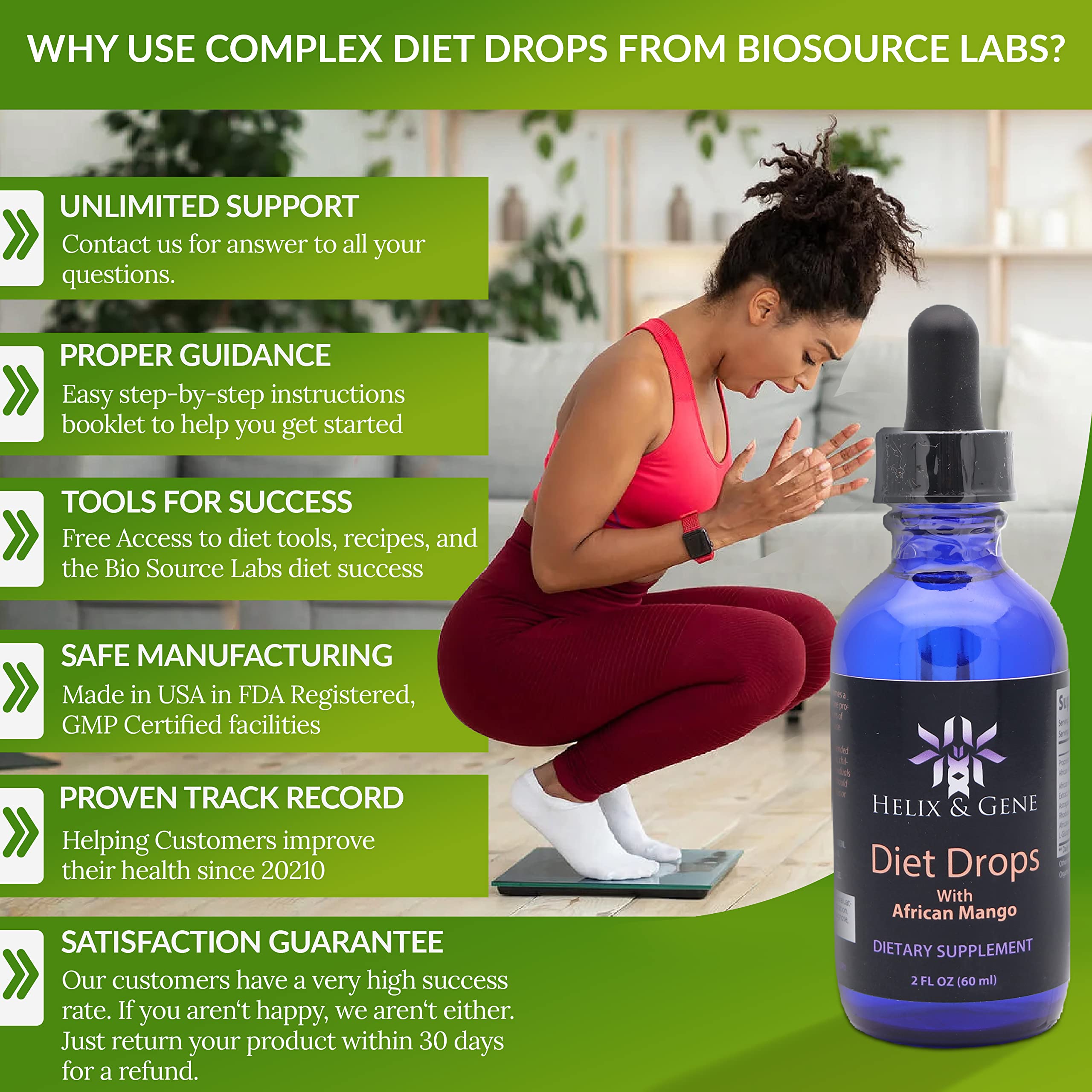 Helix & Gene Appetite Diet Drops Mango Flavor | Fast Weight Loss | Natural Metabolism Helix & Gene buy supplements canada