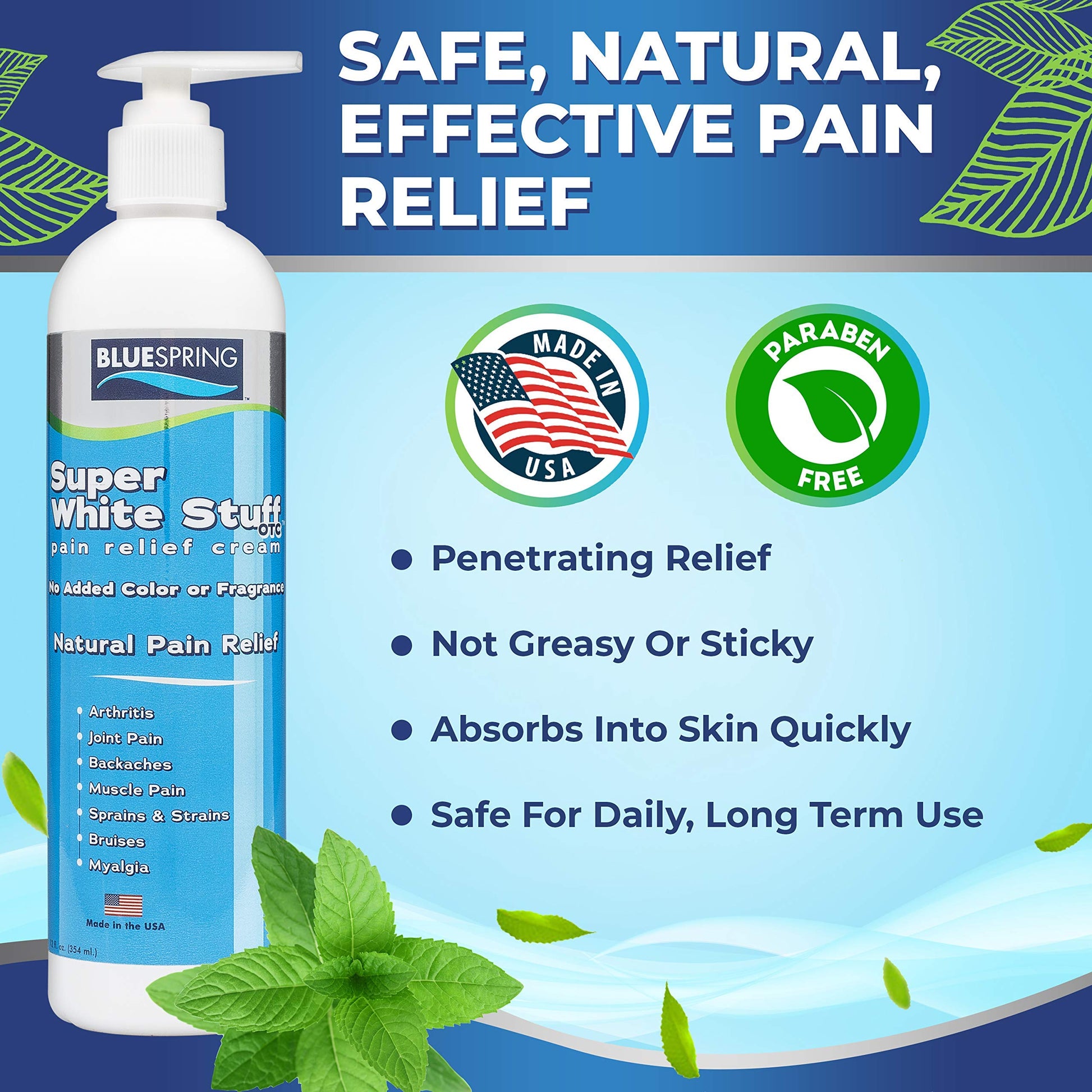 Emu Therapy Super White Stuff OTC 12-oz. Pump Bottle - Natural, Made in USA, Paraben-Free, Works in As Little As 5 Minutes for Joint/Muscle Pain, Backaches, Sprains/Strains, Bruises & More Emu Therapy buy supplements canada