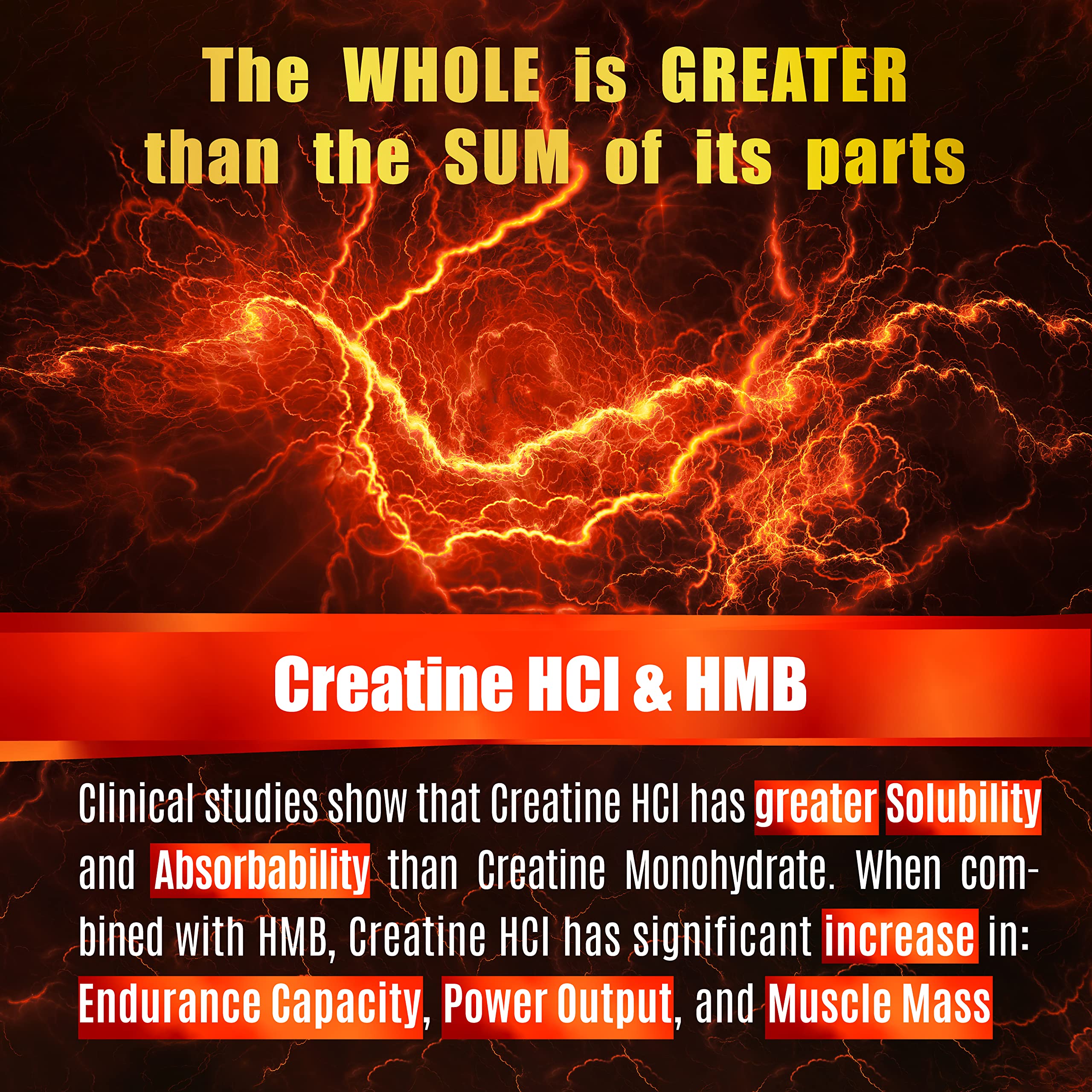 Creatine HCL Capsules with HMB - Workout Supplement for Men & Women, Muscle Builder, Endurance, Strength, Superior to Monohydrate: Instantized for Max Absorption, No Load FOLONA buy supplements canada