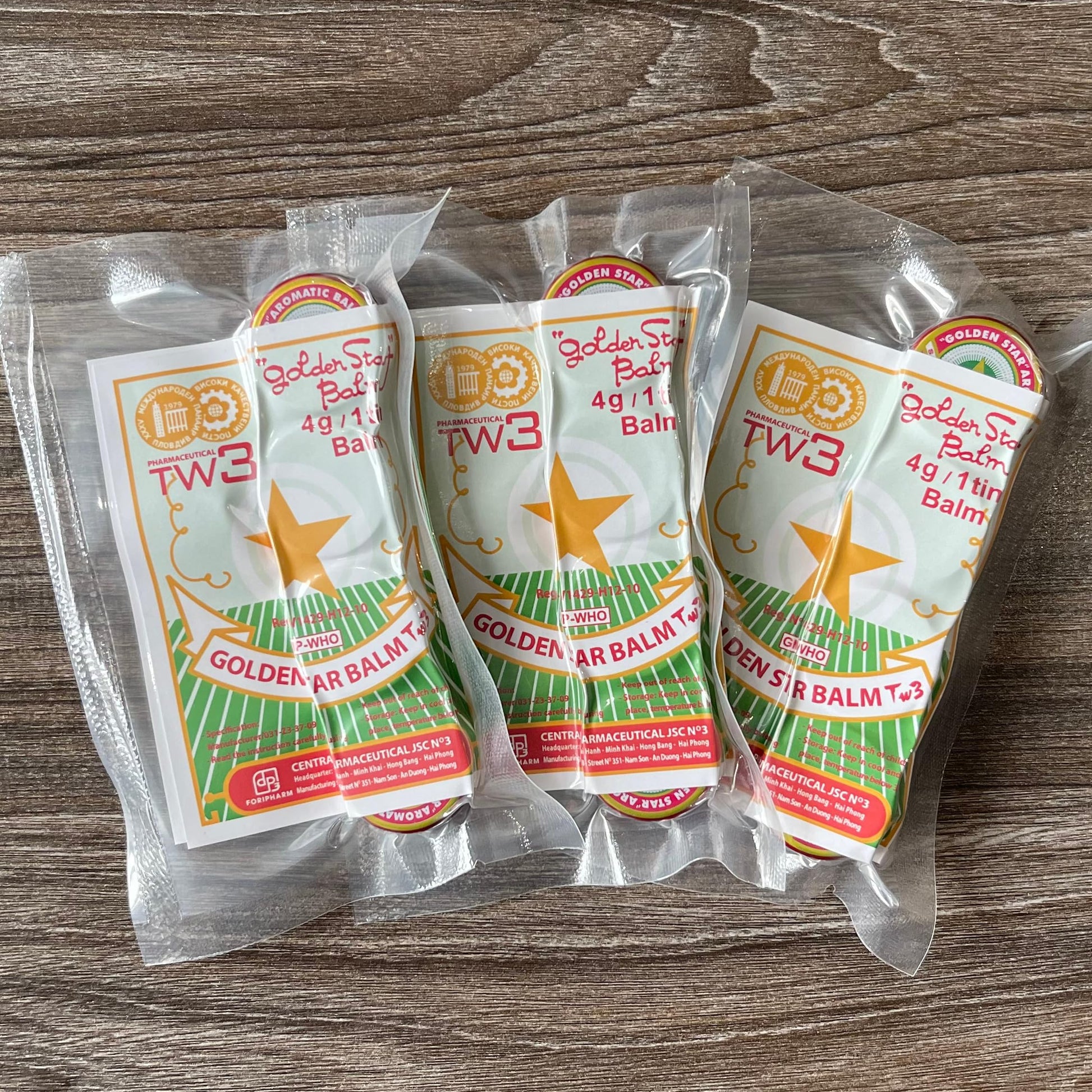 Golden Star Aromatic Balm (Pack of 8) - Authentic Vietnamese Cao Sao Vang - Support Fast Relief for Headaches, Muscle Pain, Colds, & Insect Bites - Natural Essential Oils - Travel Size 4g Tins Pharmaceutical TW3 buy supplements canada