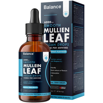 Balance Mullein Leaf Liquid Drops - 60ml for 2 Month Supply - High Strength - Vegan Balance buy supplements canada