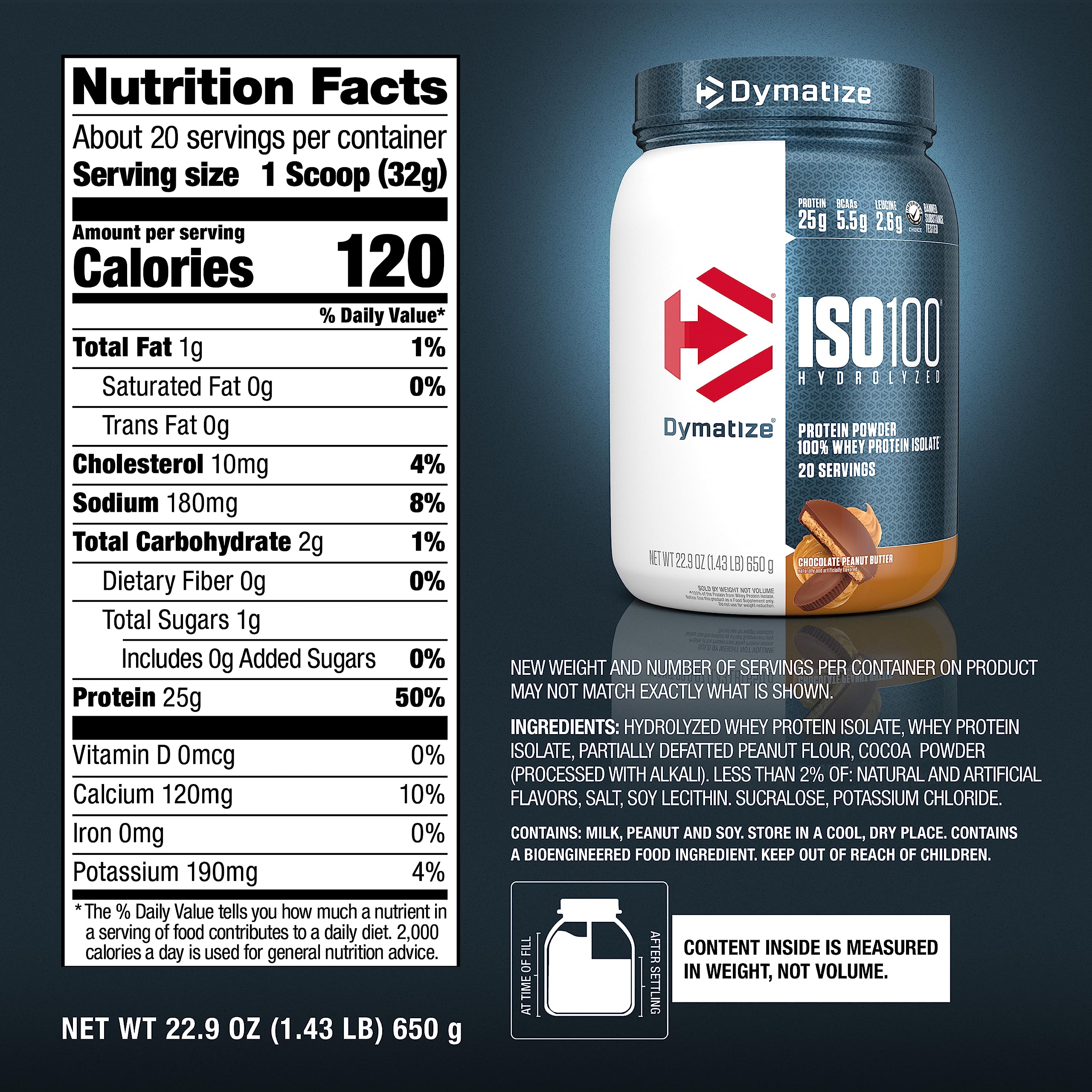 Dymatize ISO100 Whey Protein Powder with 25g of Hydrolyzed 100% Whey Isolate Dymatize buy supplements canada