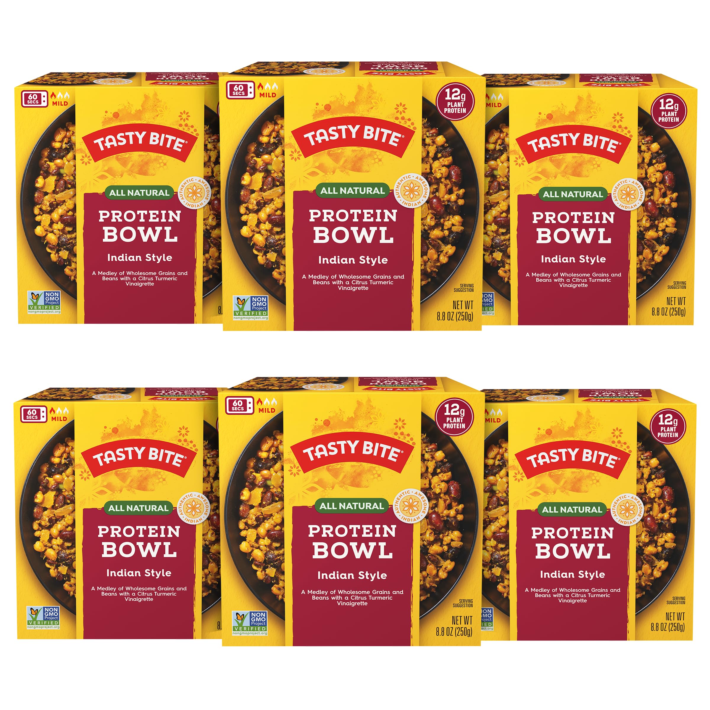 TASTY BITE Indian Protein Bowl, 8.8 Ounce, Pack of 6, Ready to Eat, Microwaveable TASTY BITE buy supplements canada