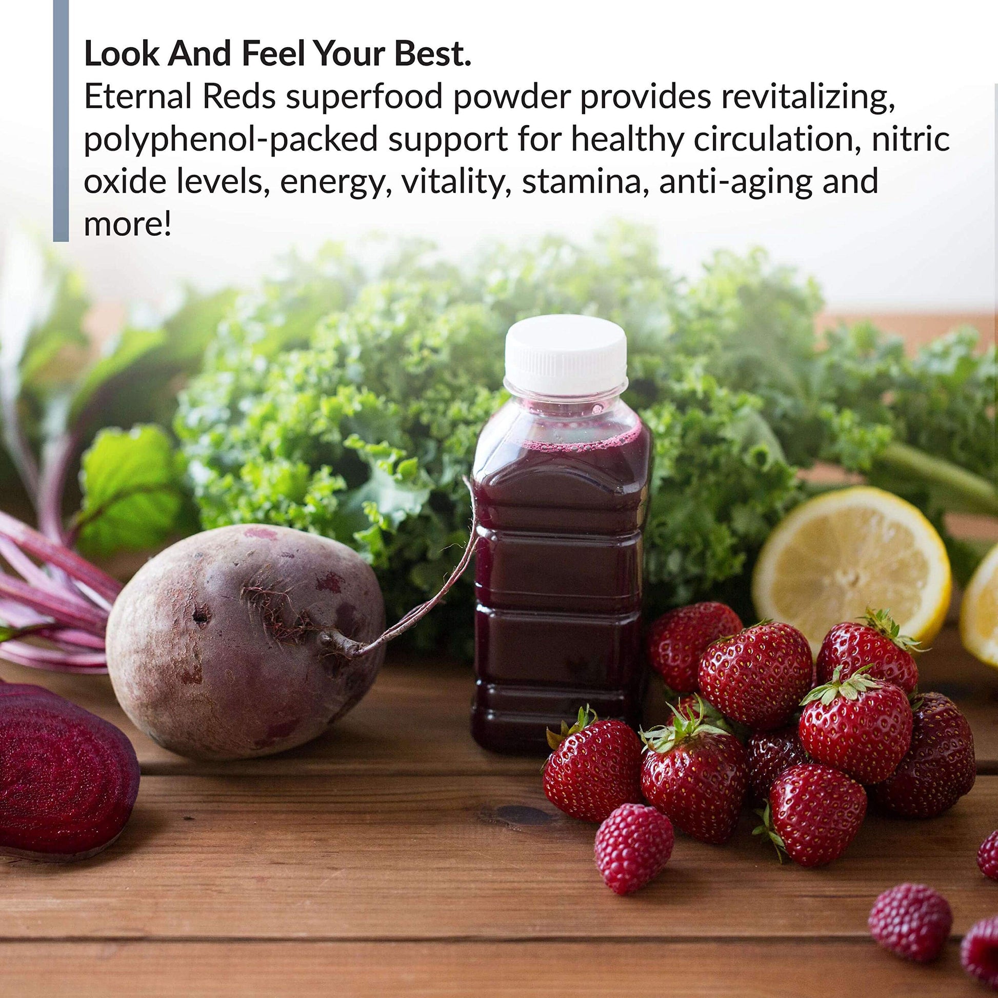 BioTrust Eternal Reds, Red Superfoods Powder, Support for Heart Health and Circulation, Energy, Stamina, No Added Sugar or Caffeine, Naturally Flavored and Sweetened, Berry Flavor (30 Servings) BioTrust buy supplements canada