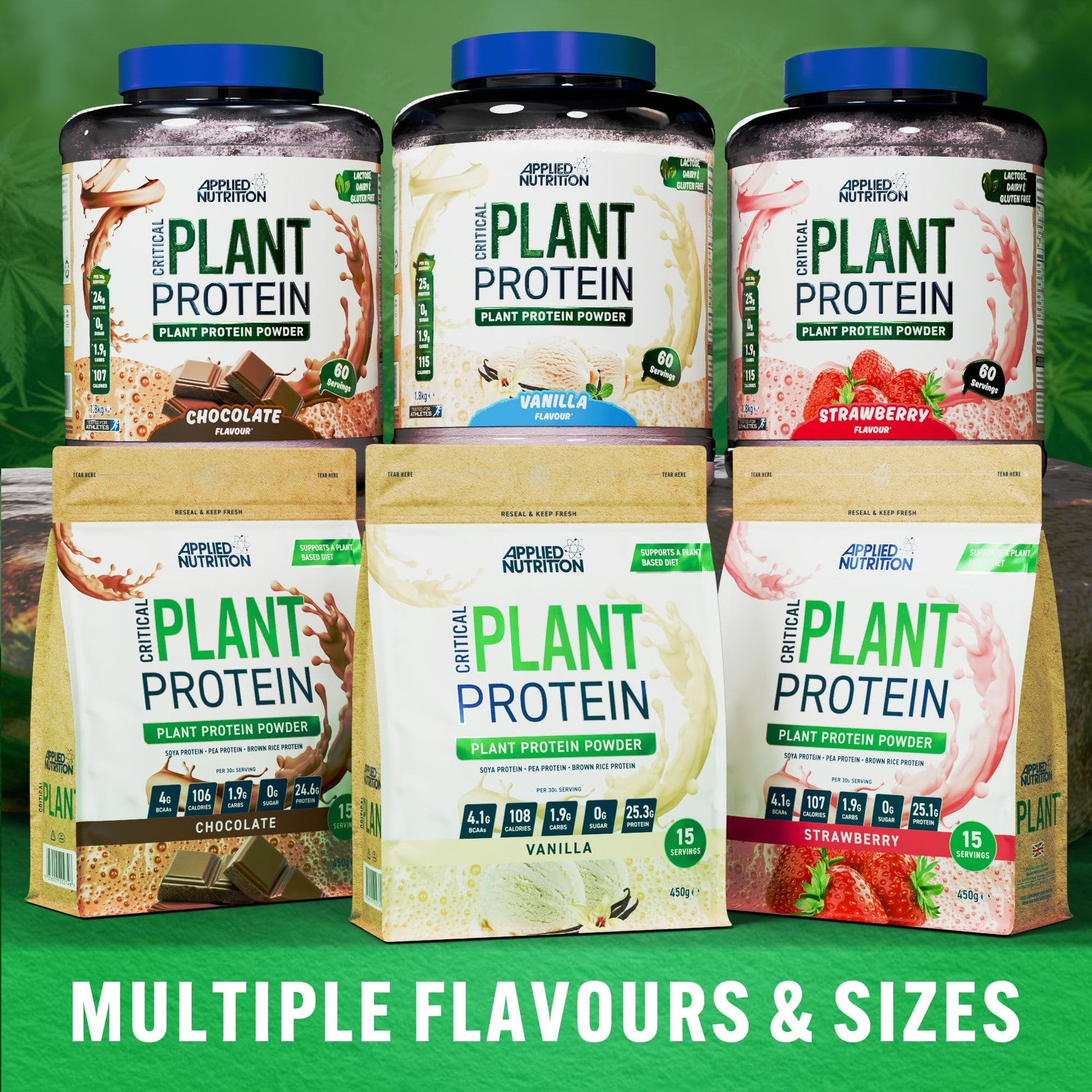 Applied Nutrition Plant Protein Powder – Critical Plant Vegan Protein Shake with SOYA Applied Nutrition buy supplements canada