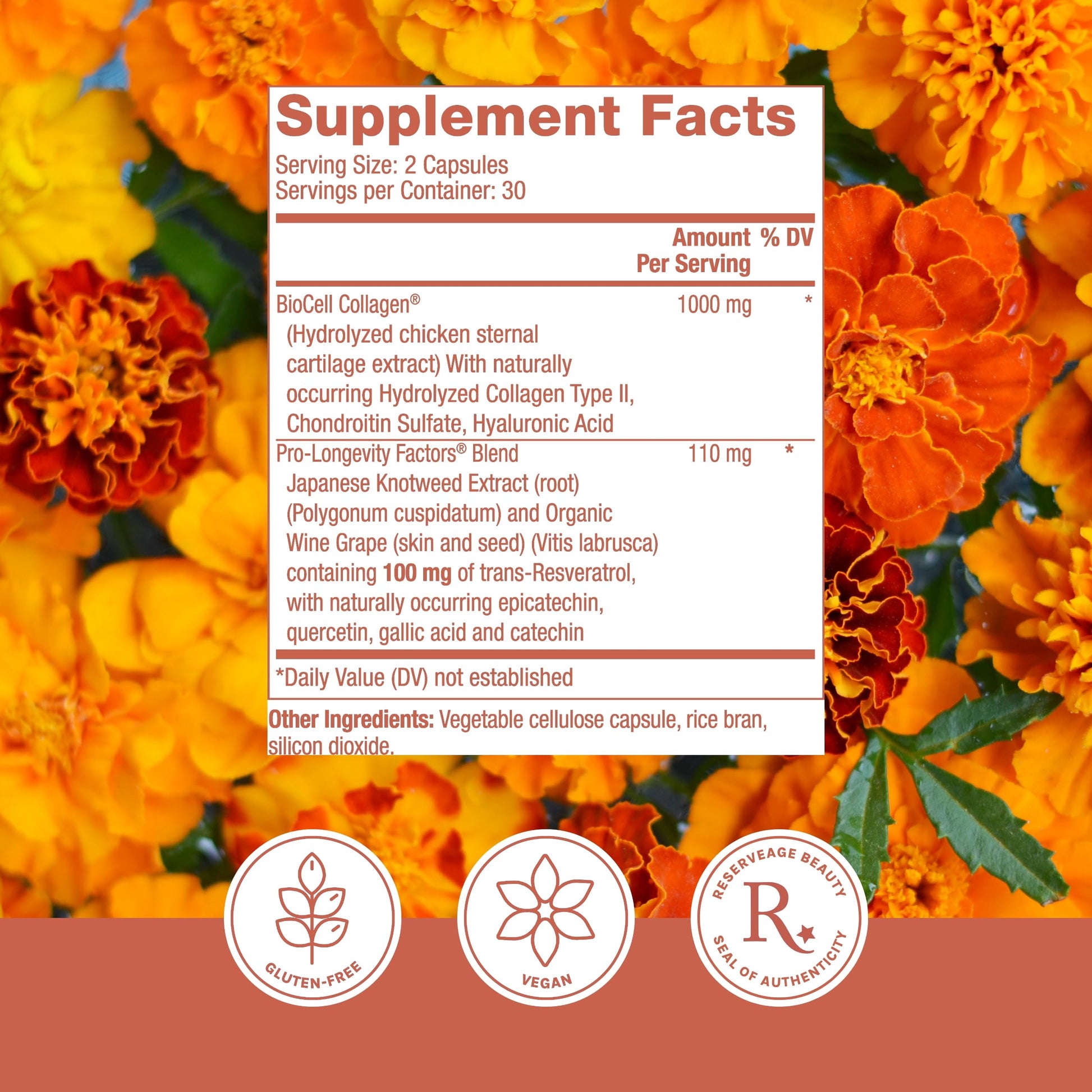 Reserveage Beauty Collagen Booster - Supplement for Skincare & Joint Health - Supports Healthy Collagen Production for Women - 60 Capsules (30 Servings) Reserveage Nutrition buy supplements canada