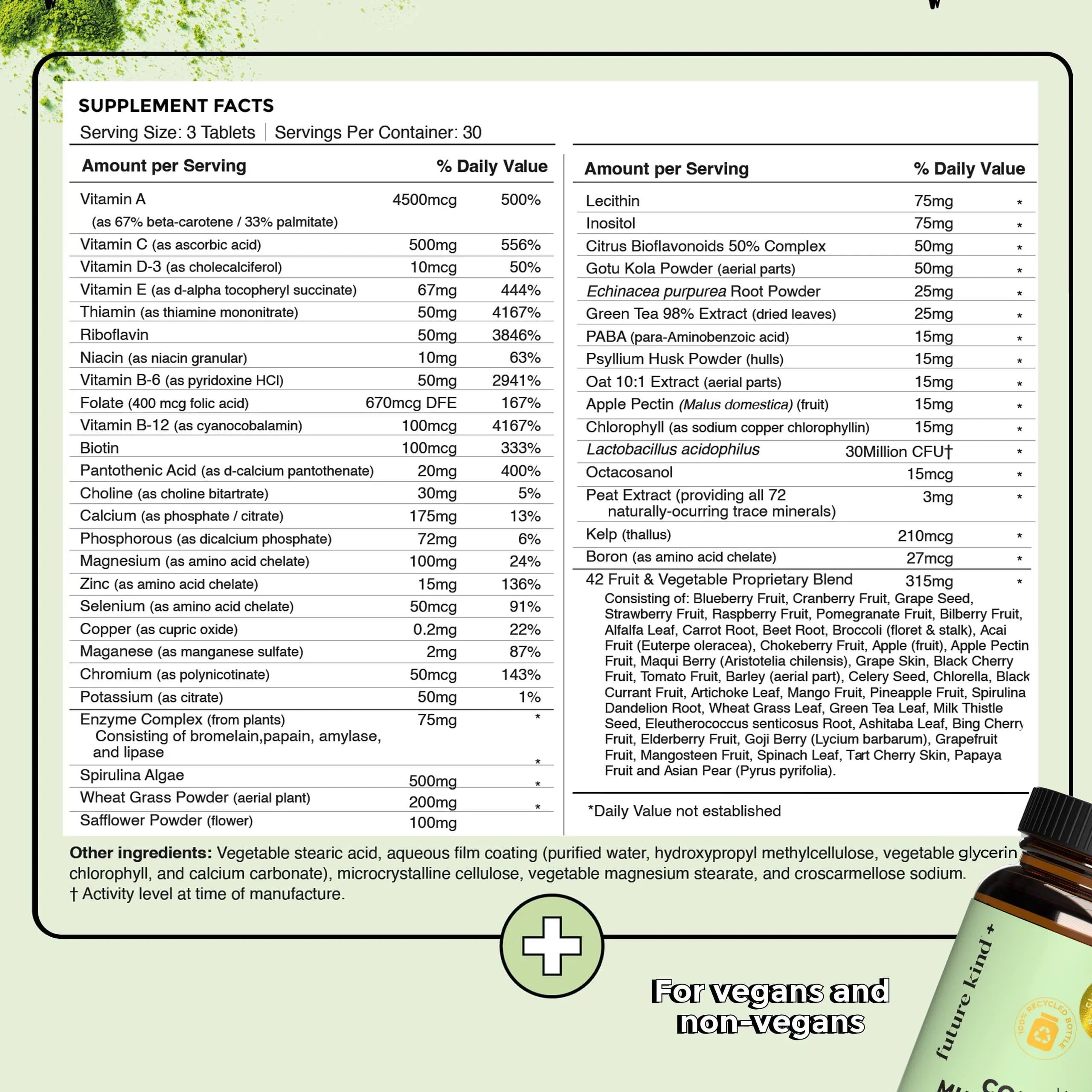 Future Kind Multivitamin Bundle - Vegan Complete Multivitamin and Vegan Essential Multivitamin - Vegan Vitamin B12, Omega 3, and Vitamin D3 - Complete Multivitamin, 42 Vitamins in 1 for Men and Women Future Kind buy supplements canada