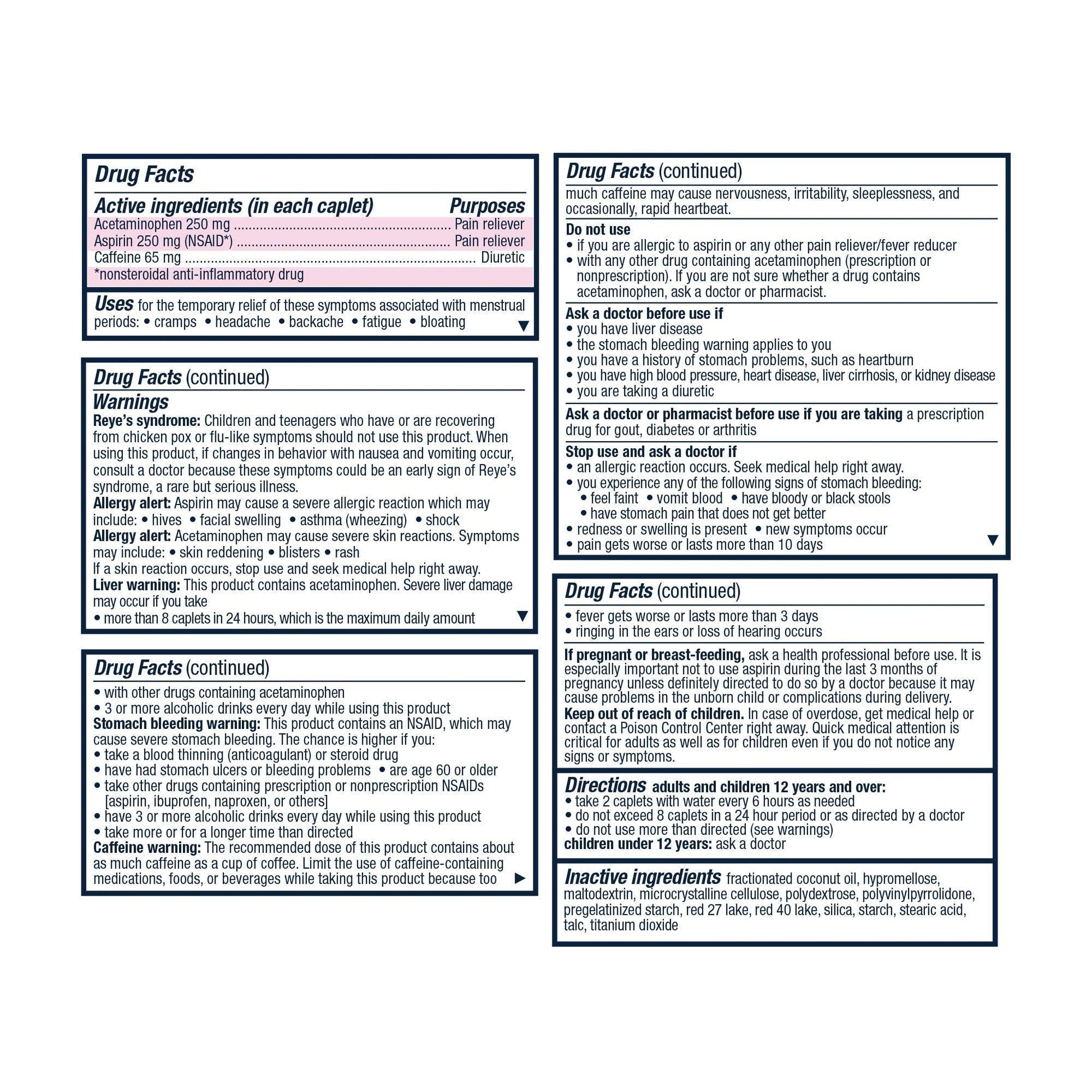 Pamprin Maximum Strength Max Formula, with Acetaminophen, Menstrual Period Symptoms Relief Pamprin buy supplements canada