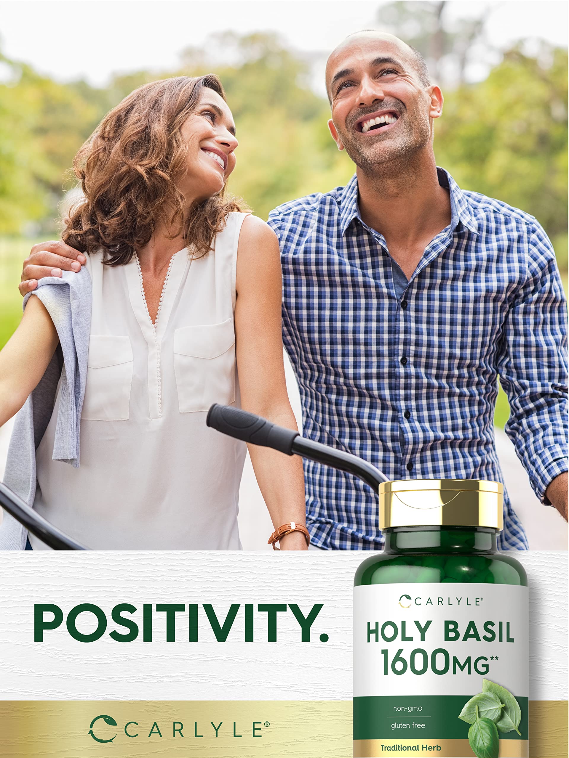 Carlyle Holy Basil Capsules 1600 mg | 200 Count | Tulsi Holy Basil Leaf Extract | Herbal Carlyle buy supplements canada