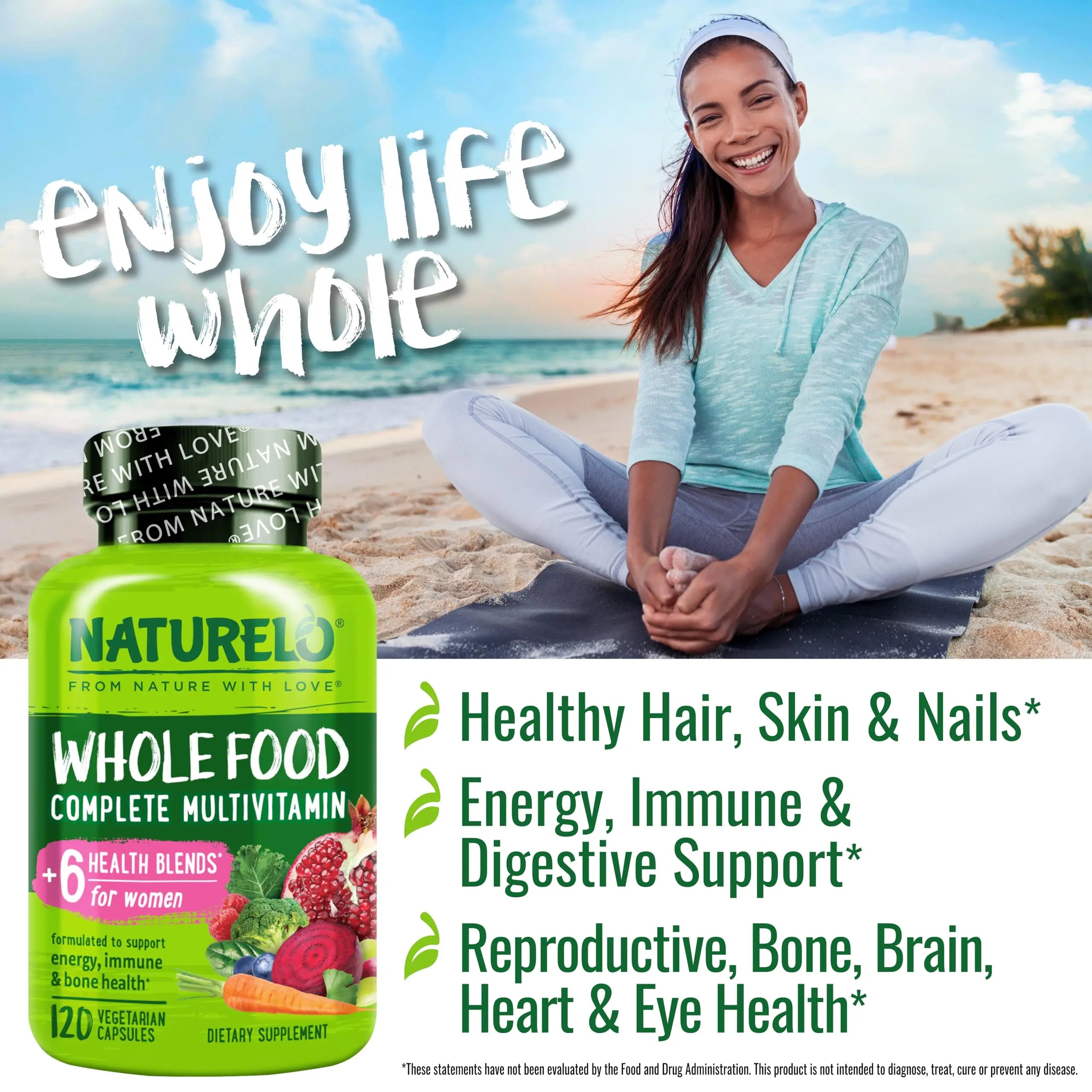 NATURELO Whole Food Multivitamin for Women - 120 Capsules and Whole Food Multivitamin for Men - 120 Capsules Bundle NATURELO buy supplements canada