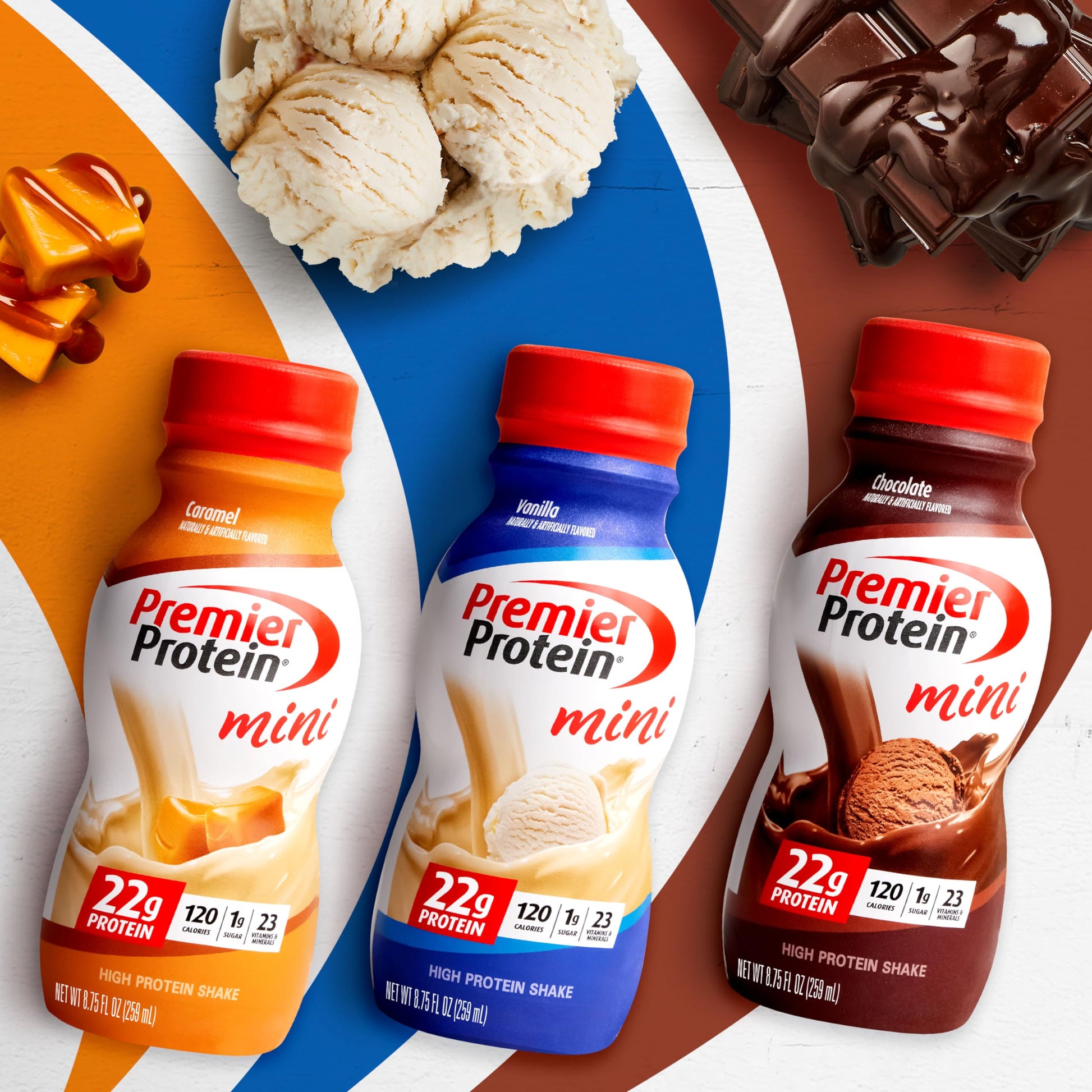 Premier Protein Shake MINIs, Vanilla, 22g Protein, 120 Calories, 1g Sugar, 8.75fl oz Premier Protein buy supplements canada