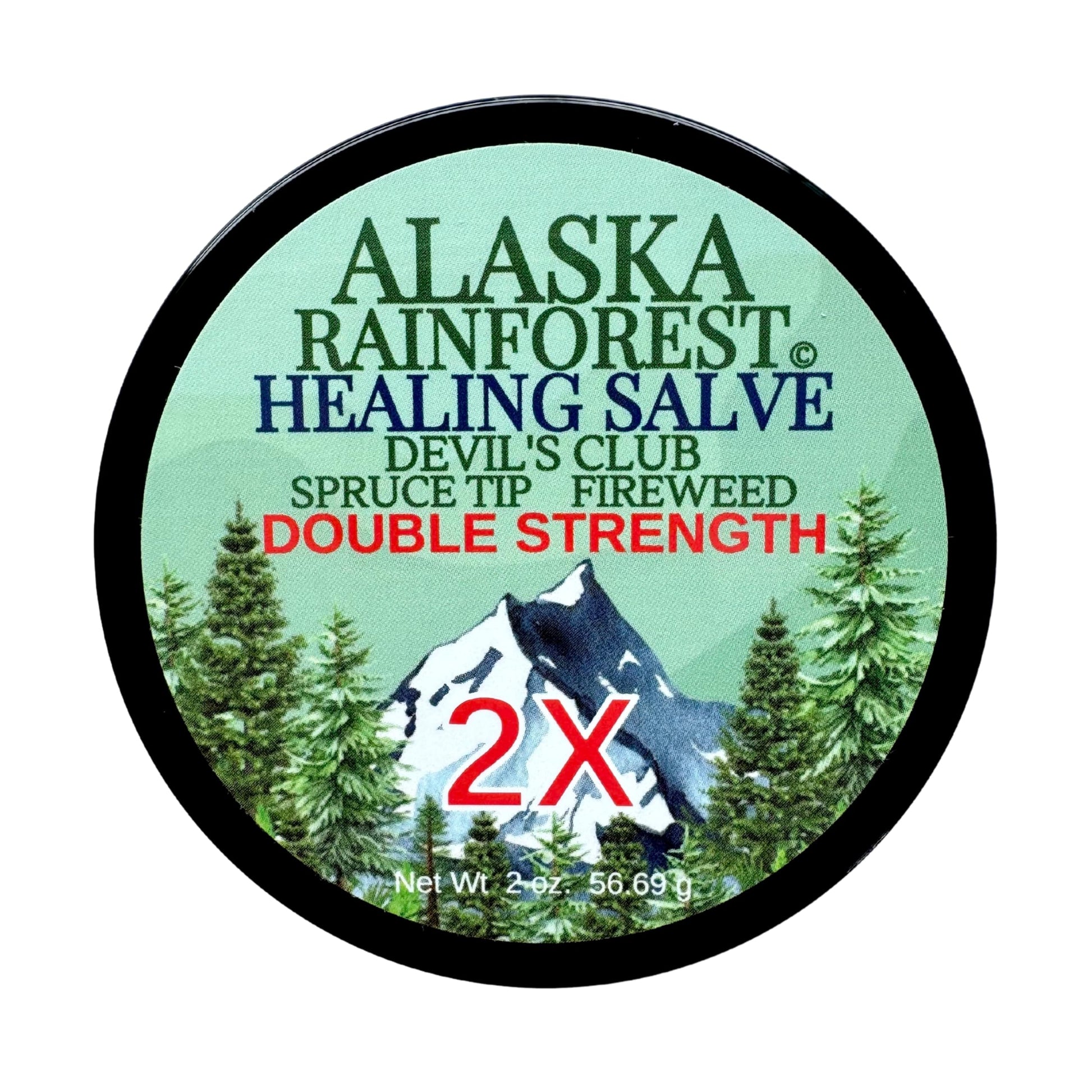 Snowy Summit Alaska Rainforest 2X Salve - Salve for Dry Skin & Joint Relief - Natural Super Salve for Soothing Skin with Gentle Aroma - Body & Hand Salve - Muscle Rub with Alaskan Devil’s Club Oil Snowy Summit buy supplements canada
