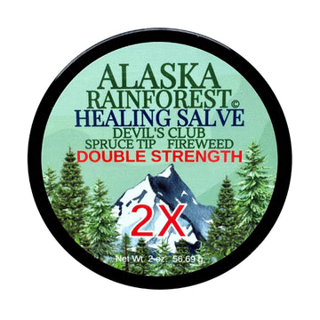 Snowy Summit Alaska Rainforest 2X Salve - Salve for Dry Skin & Joint Relief - Natural Super Salve for Soothing Skin with Gentle Aroma - Body & Hand Salve - Muscle Rub with Alaskan Devil’s Club Oil Snowy Summit buy supplements canada
