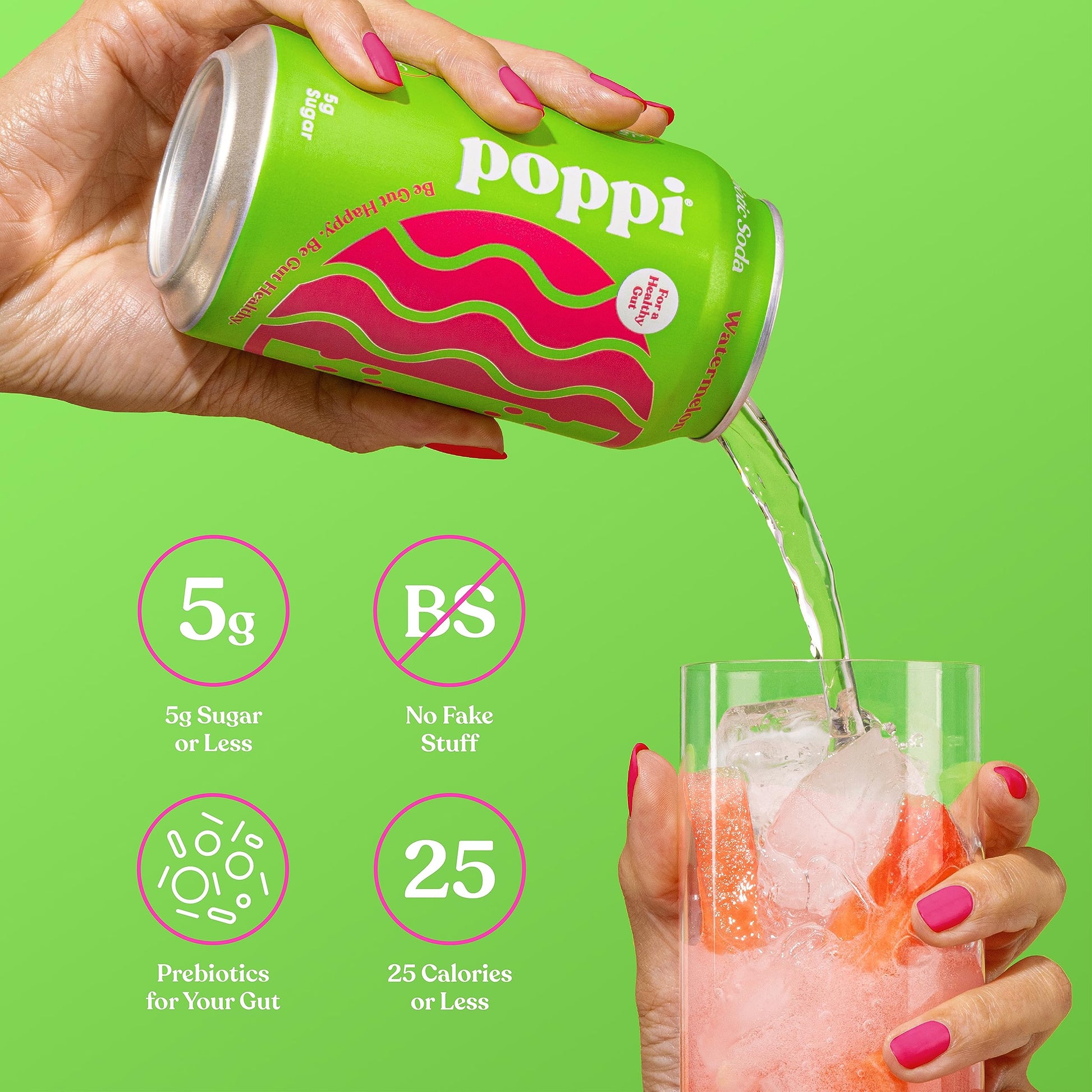 POPPI Sparkling Prebiotic Soda, Beverages w/Apple Cider Vinegar, Seltzer Water & Juice poppi buy supplements canada