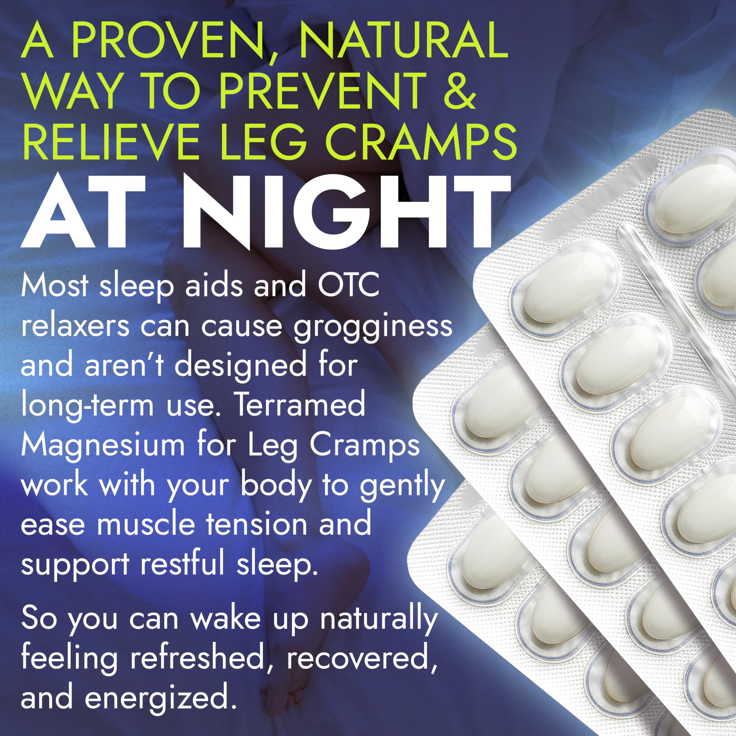 Leg Cramp Relief Pills | Pain Relief for Muscle Spasms, Soreness, & Foot and Calf Cramps | Homeopathic Medicine for Restless Legs Syndrome Relief (30 Pills) Terramed Just Think Comfort buy supplements canada