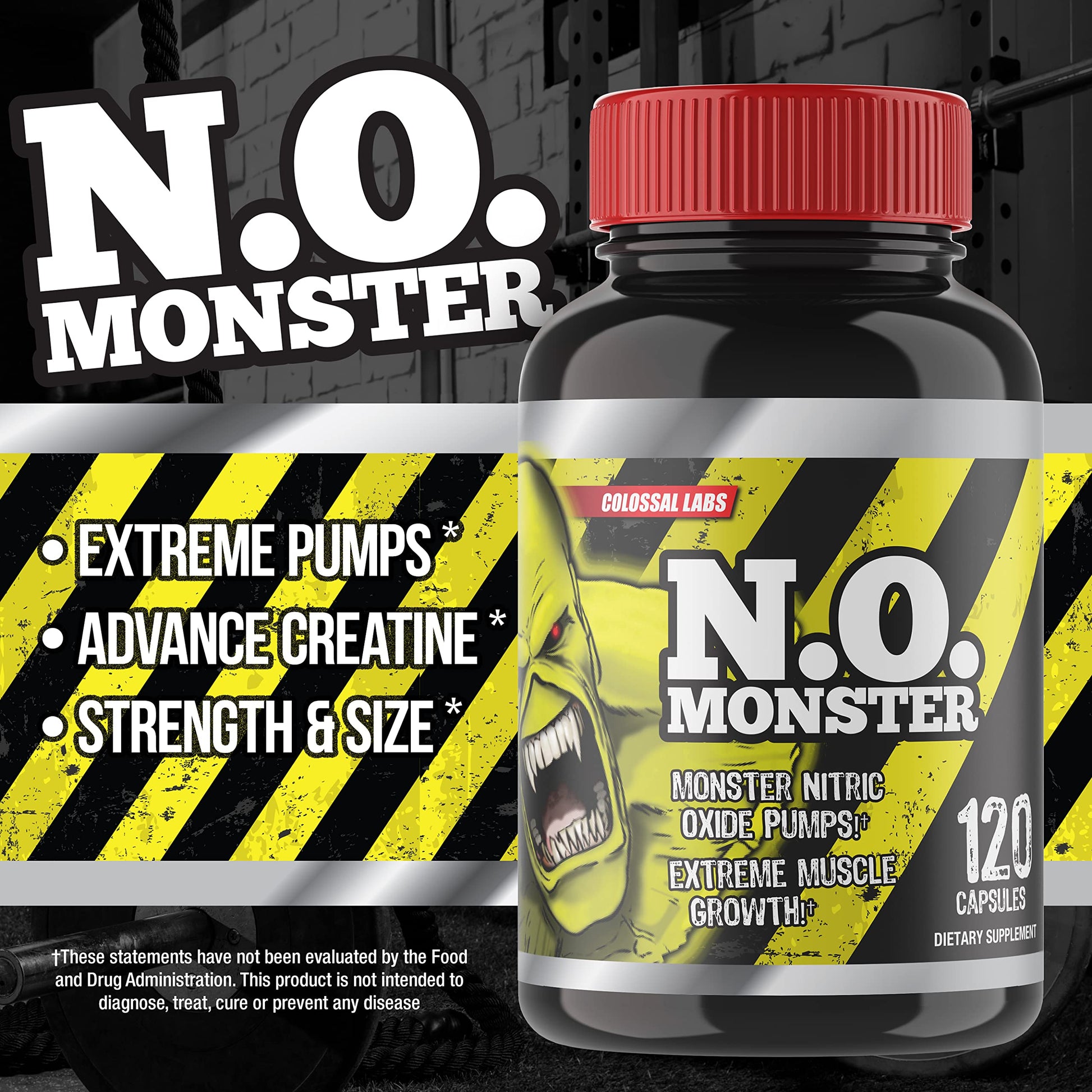 Colossal Labs Nitric Oxide Booster with L-Arginine, Extreme Pumps to Build Strength Goliath Labs buy supplements canada