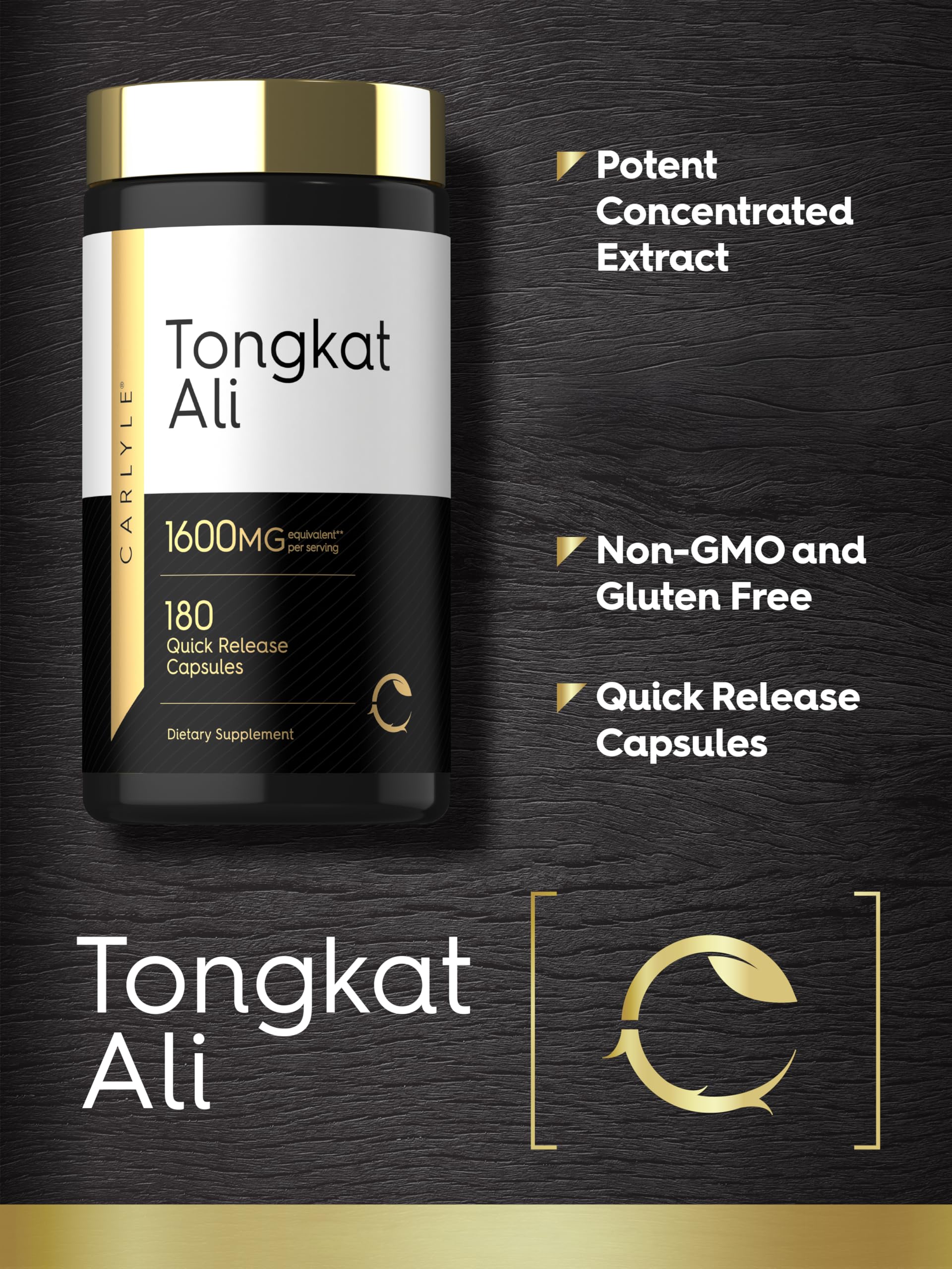 Carlyle Tongkat Ali | 180 Quick Release Capsules | Non-GMO and Gluten Free Supplement Carlyle buy supplements canada