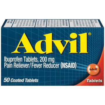 Advil Pain Reliever and Fever Reducer, Ibuprofen 200mg for Pain Relief - 50 Coated Tablets Advil buy supplements canada