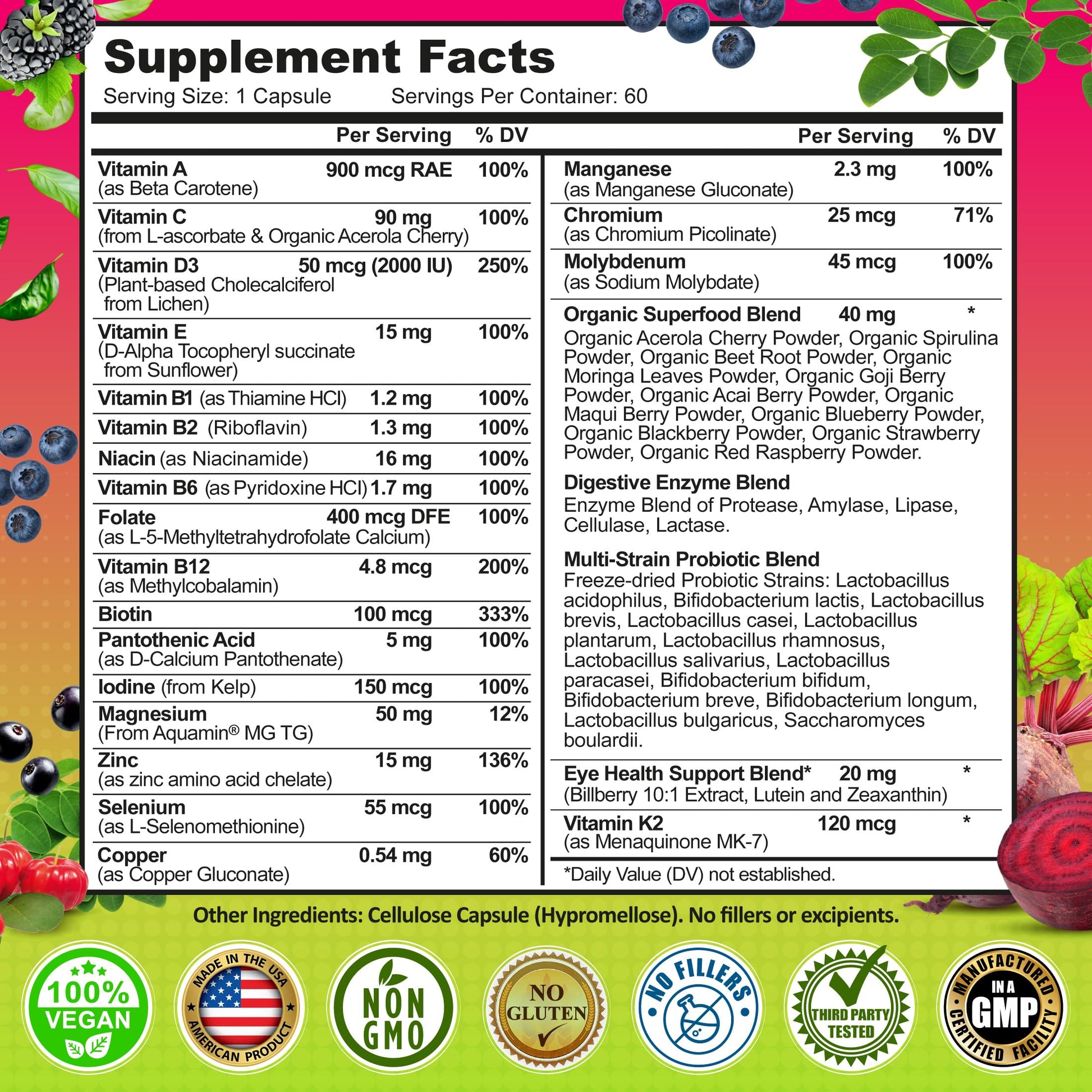 Women's Daily Multivitamin 50 Plus - Vegan Methylated Multivitamin for Women 50 and Over with Biotin, Organic Superfoods & Lutein SUPPLEMENTS STUDIO buy supplements canada