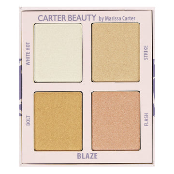 Carter Beauty By Marissa Carter Mini Highlighter Palette | Long Lasting Makeup | Shimmer & Matte Shades (Blaze) Carter Beauty buy supplements canada