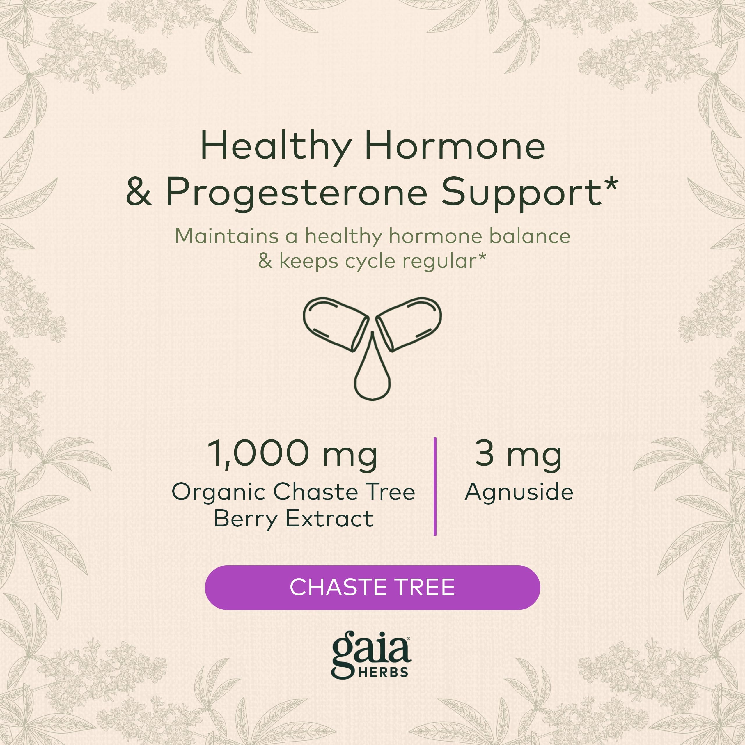 Gaia Herbs Vitex Berry (Chaste Tree) - Supports Hormone Balance & Fertility Gaia Herbs buy supplements canada