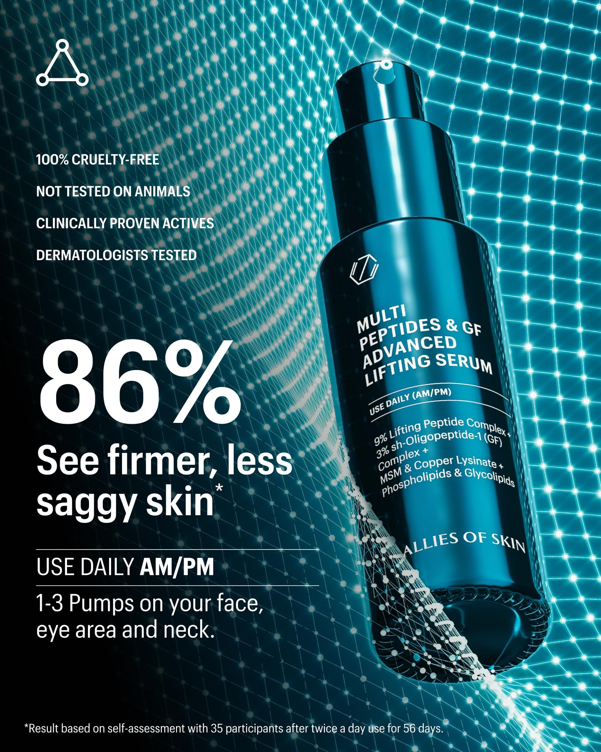 Allies of Skin Multi Peptides & Growth Factor Collagen Boosting Face Serum | Skin Tightening Anti-Aging Complex with 9% Peptides| Firms Sagging Skin & Visibly Reduces Wrinkles (1 oz) Allies of Skin buy supplements canada