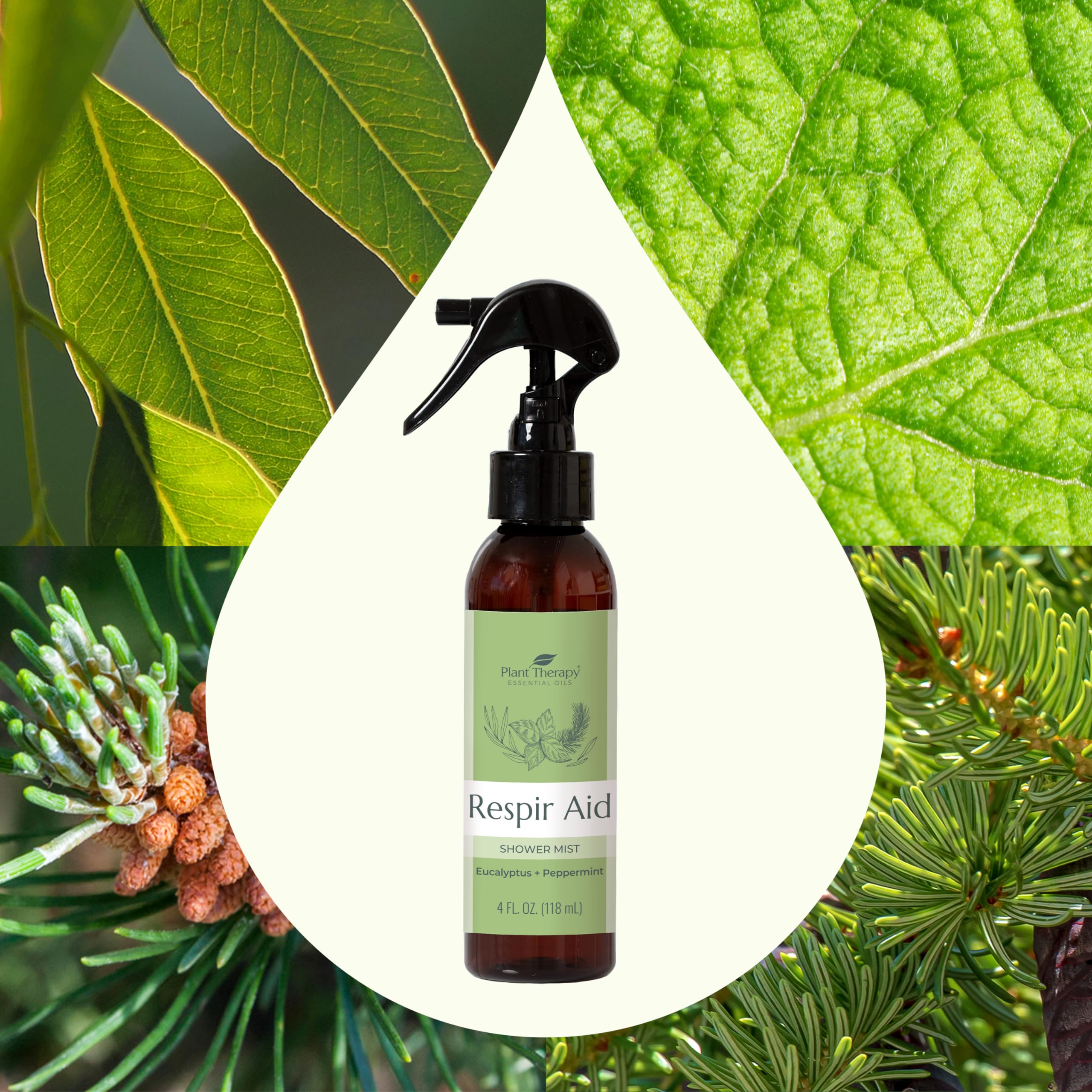 Plant Therapy Respir Aid Shower Mist 4 oz Refreshing & Crisp Aroma, Great to Help Clear Congestion Plant Therapy buy supplements canada