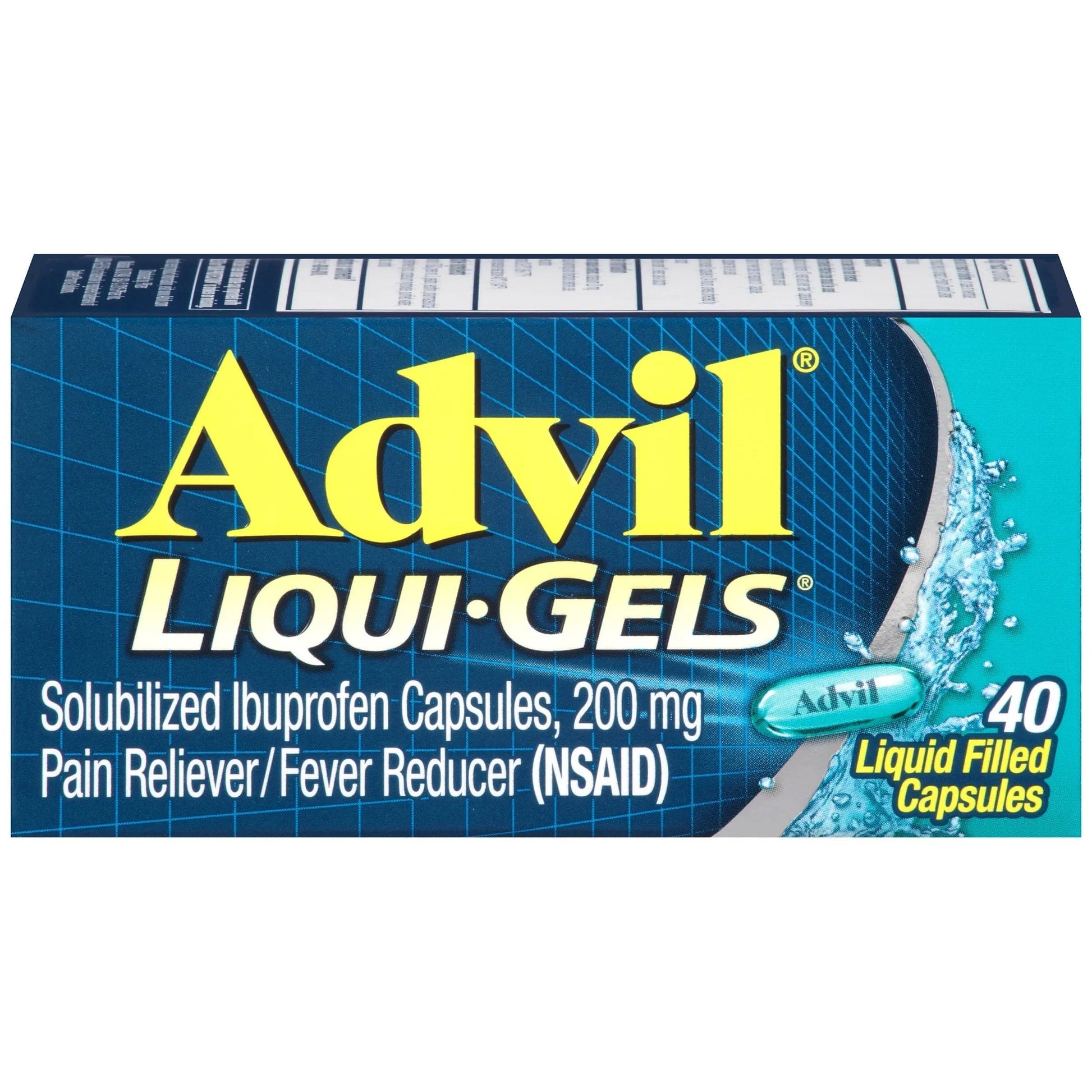 Advil Liqui-Gels Pain Reliever And Fever Reducer, Pain Medicine For Adults With Ibuprofen 200mg For Headache, Backache, Menstrual Pain And Joint Pain Relief - 40 Liquid Filled Capsules Advil buy supplements canada